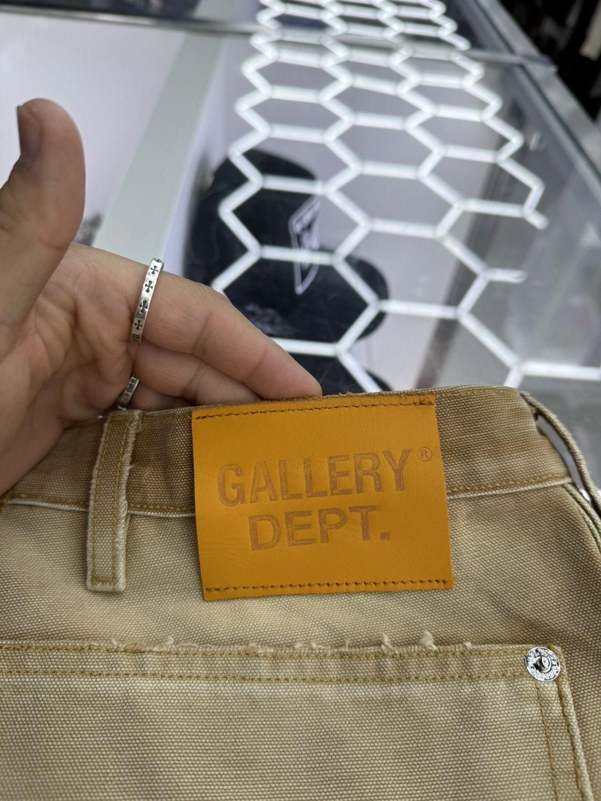 Gallery Dept. Gallery Dept Branko Carpenter Denim Jeans Tan Size US 33 - 4 Thumbnail