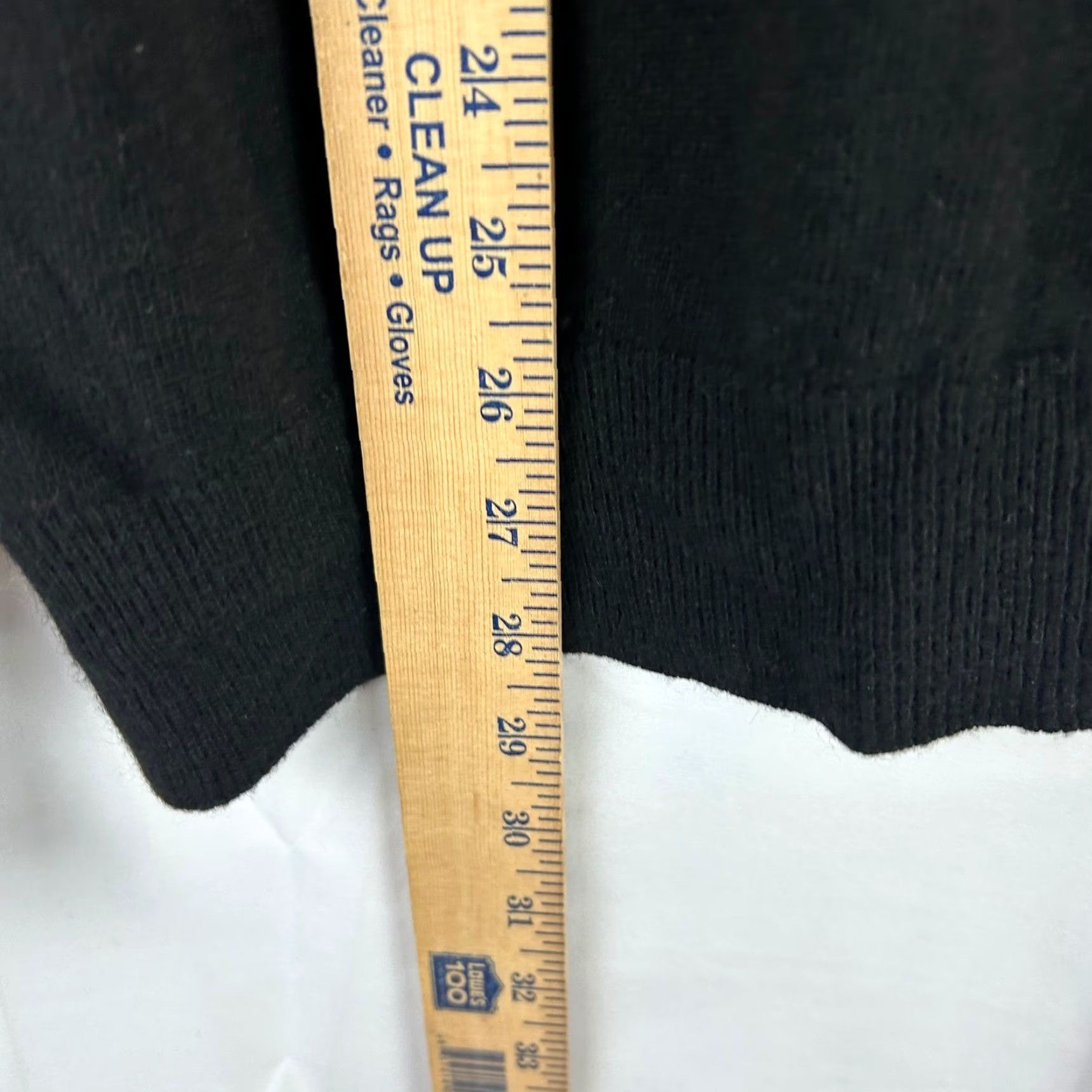 Vintage JOS A BANK RESERVE Mens Wool Cashmere Italian Yarn 1/4 Zip Sweater Black Knit Pullover Size US L / EU 52-54 / 3 - 5 Thumbnail