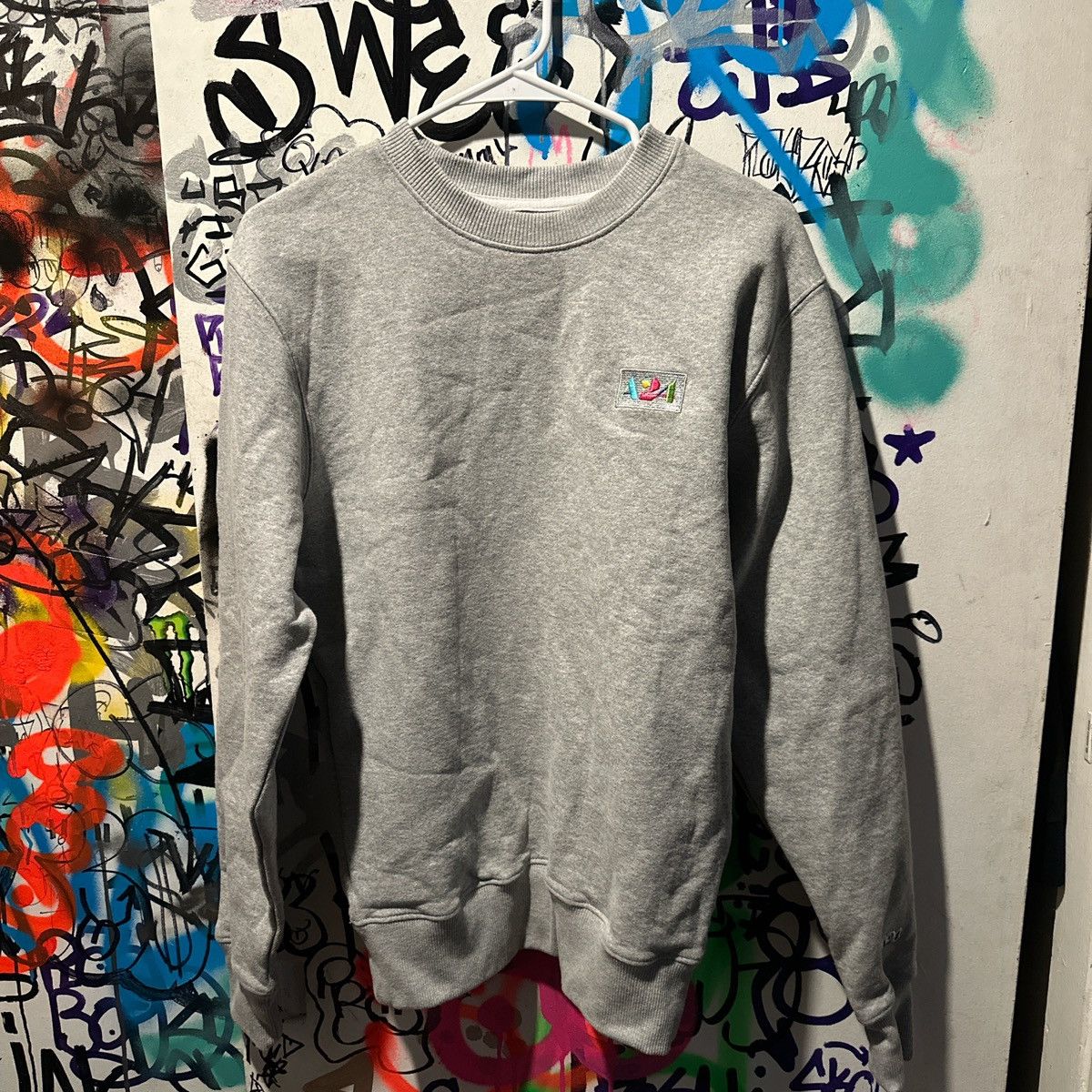 A24 A24 grey patch crewneck Size US S / EU 44-46 / 1 - 1 Thumbnail