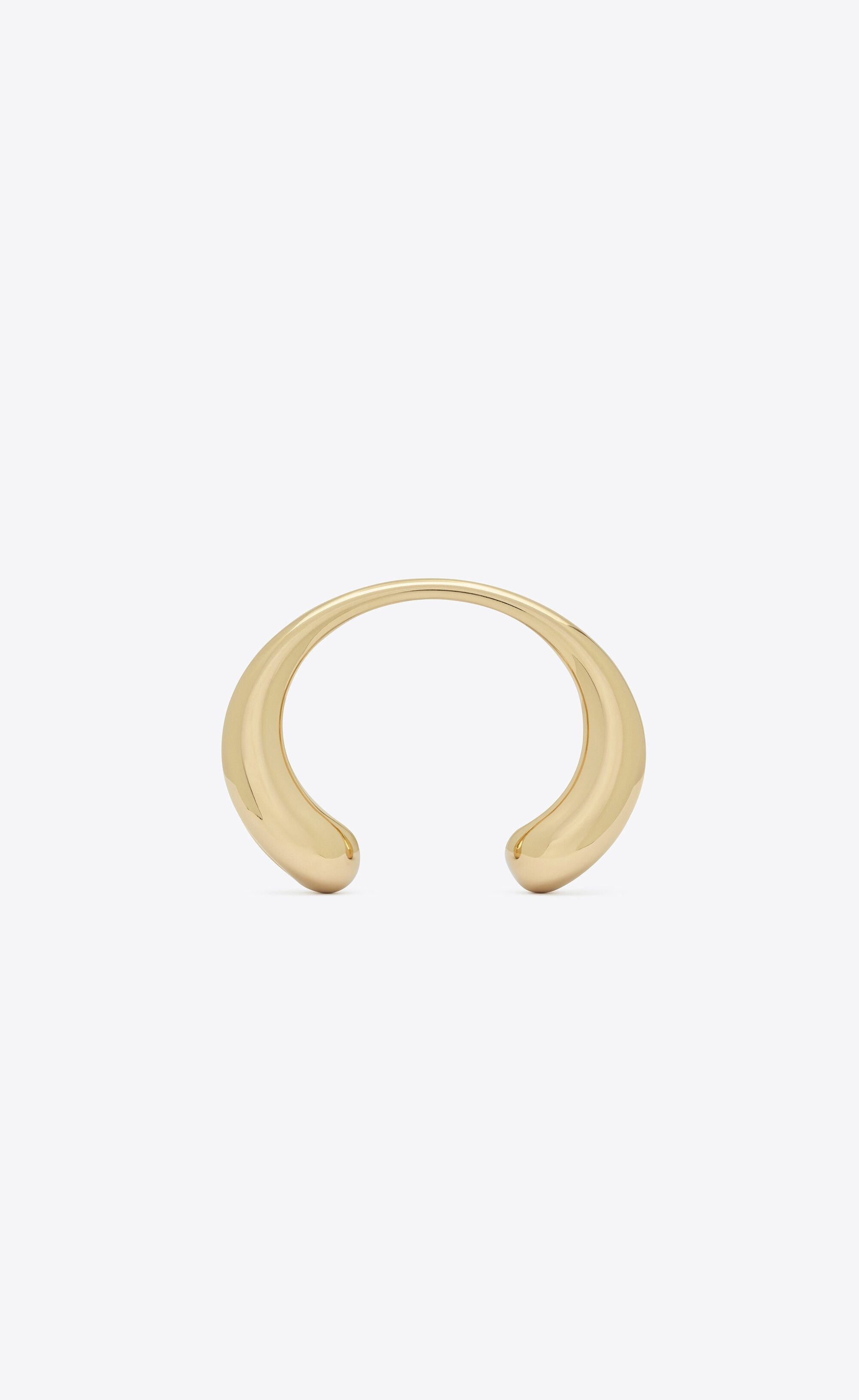 Saint Laurent Paris o1la1rc1a1025 Size: M / Bone Bracelet in Metal in Gold Size ONE SIZE - 3 Thumbnail