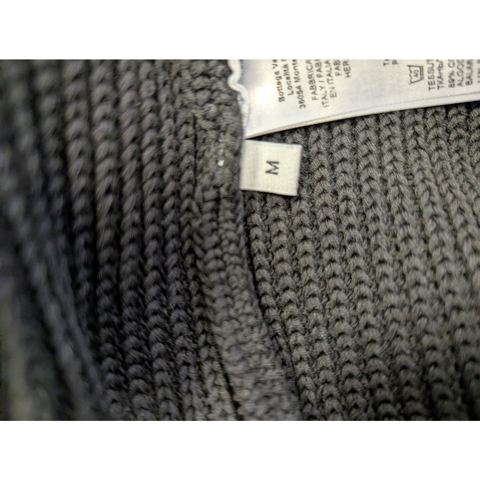 Bottega Veneta o1rshd1 Dry Cotton Rib Cardigan Sweater in Black Size US XL / EU 56 / 4 - 10 Thumbnail
