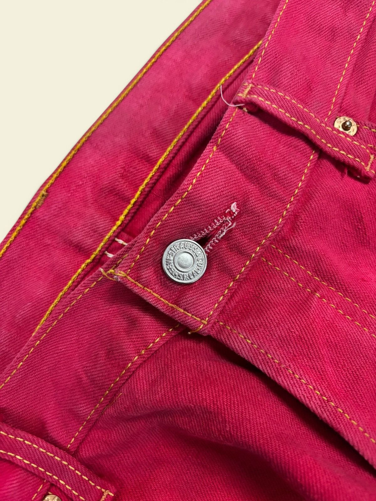 Levi's Rare Pink Levis Rindem Lot 509 #359 Loose Fit Jeans Size US 36 / EU 52 - 6 Thumbnail