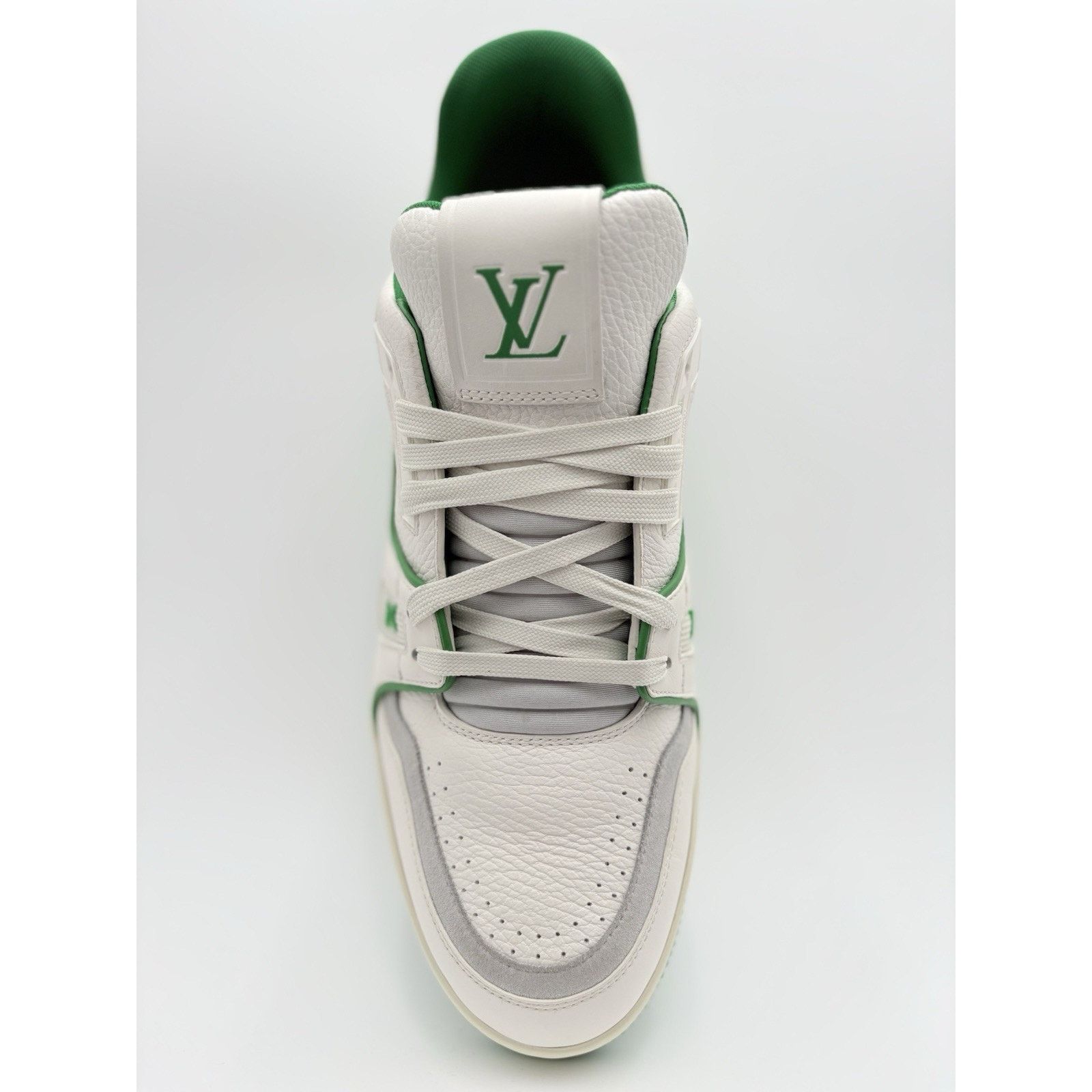 Louis Vuitton Louis Vuitton Trainer ' White Green ' | ONLY WORN 1-3x Size US 10.5 / EU 43-44 - 5 Thumbnail