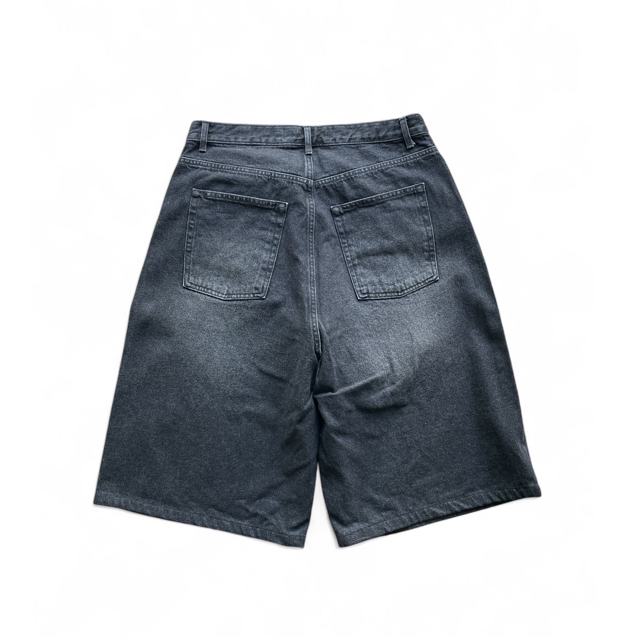 Japanese Brand Baggy skater hiphop washed denim jean shorts Size US 34 / EU 50 - 2 Thumbnail