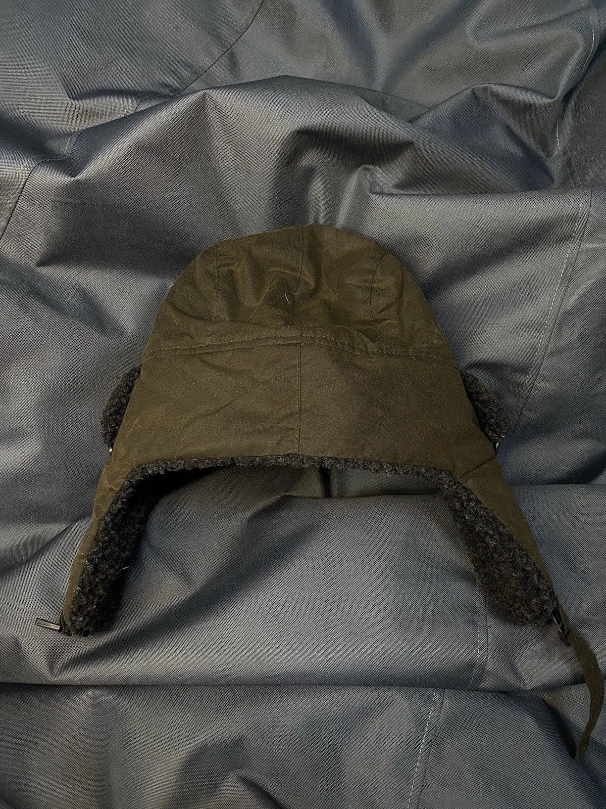 Barbour Barbour Mens Morar Wax Cotton Trapper Hat Olive Green Winter Size ONE SIZE - 2 Thumbnail