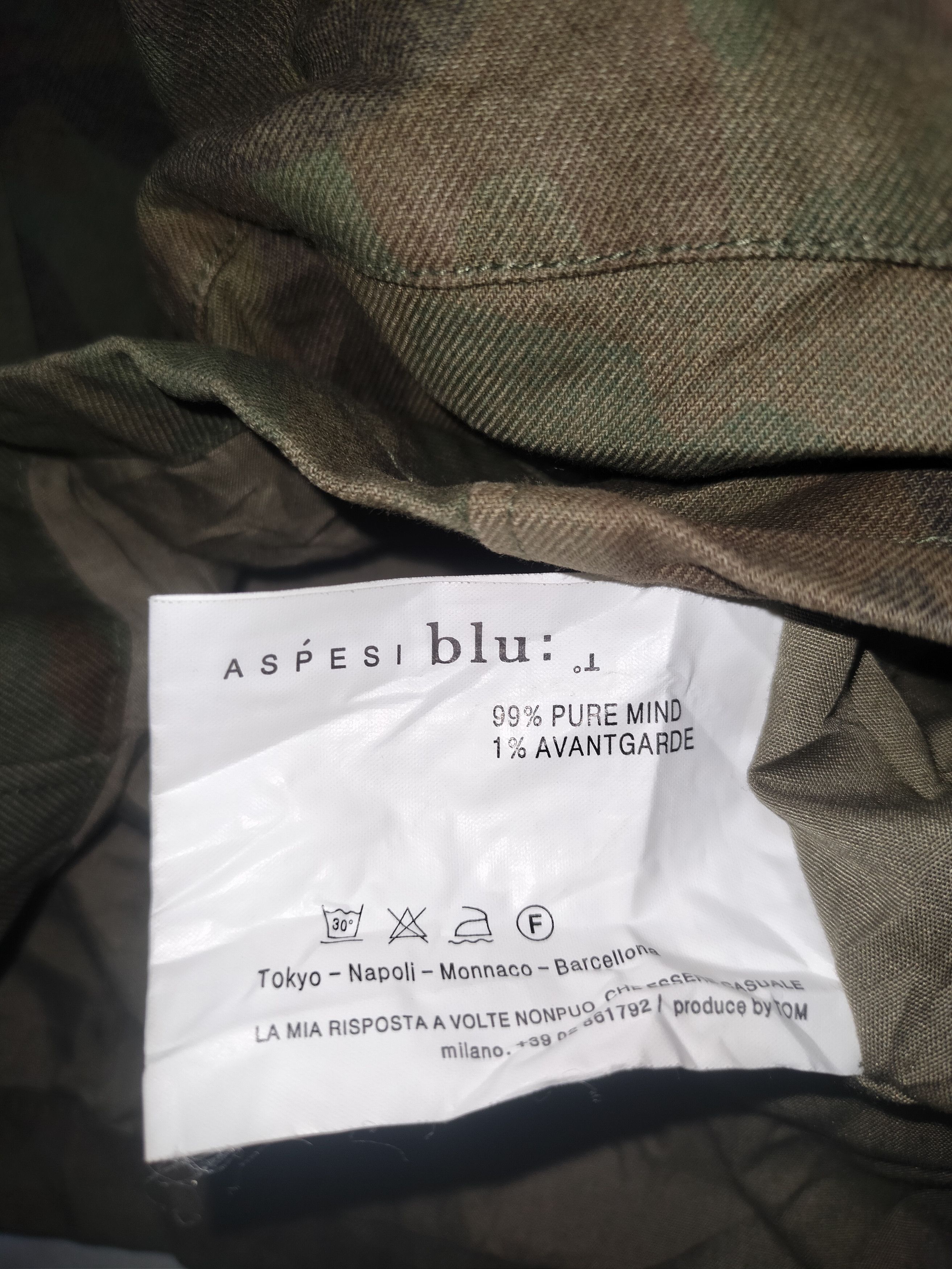 Aspesi Aspesi Amsterdam Blauw 3D Pocket Military Camo Jacket Size US M / EU 48-50 / 2 - 10 Thumbnail