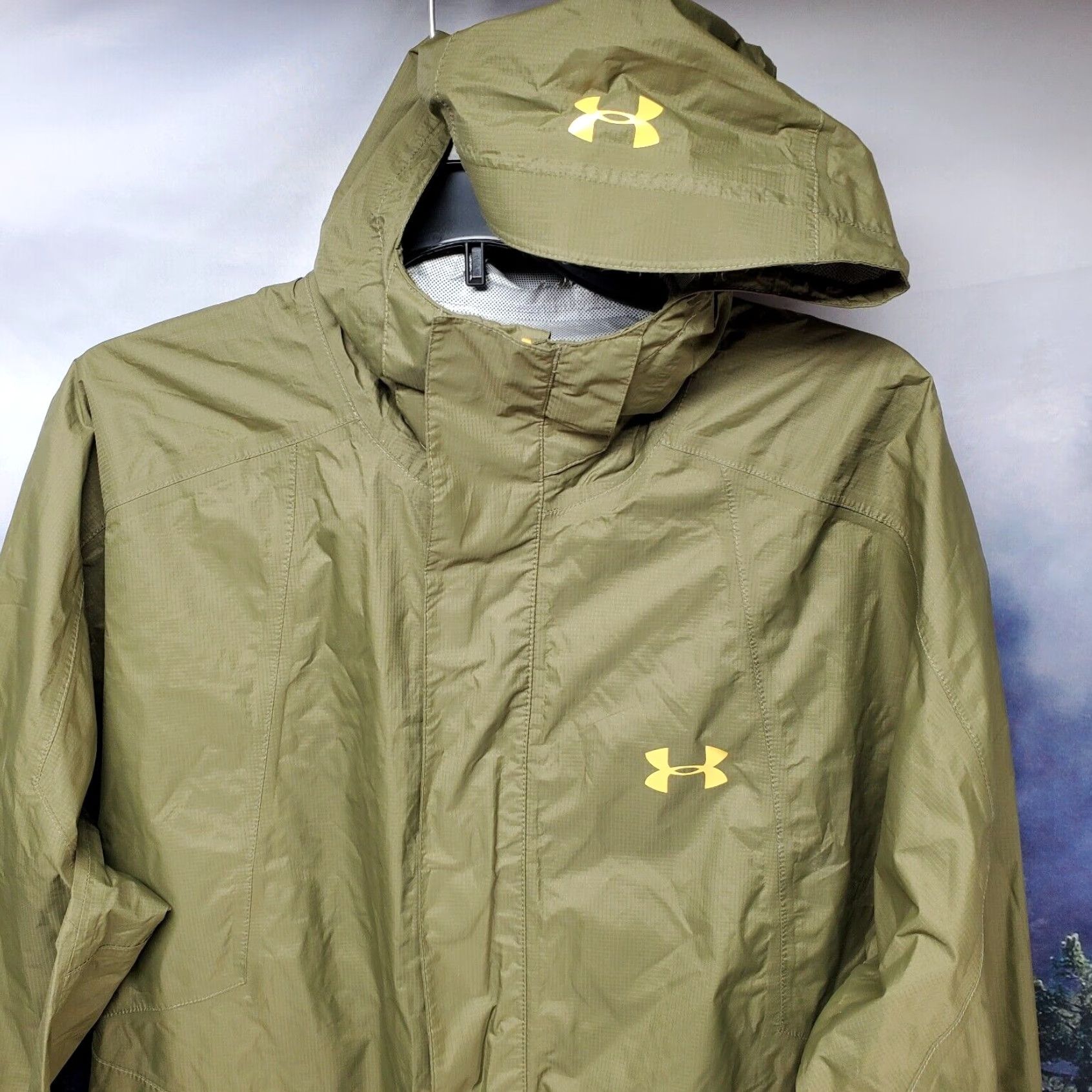 Under Armour Men's Hybrid Storm Windbreaker outlets Water Resistant 1306456-437 XL