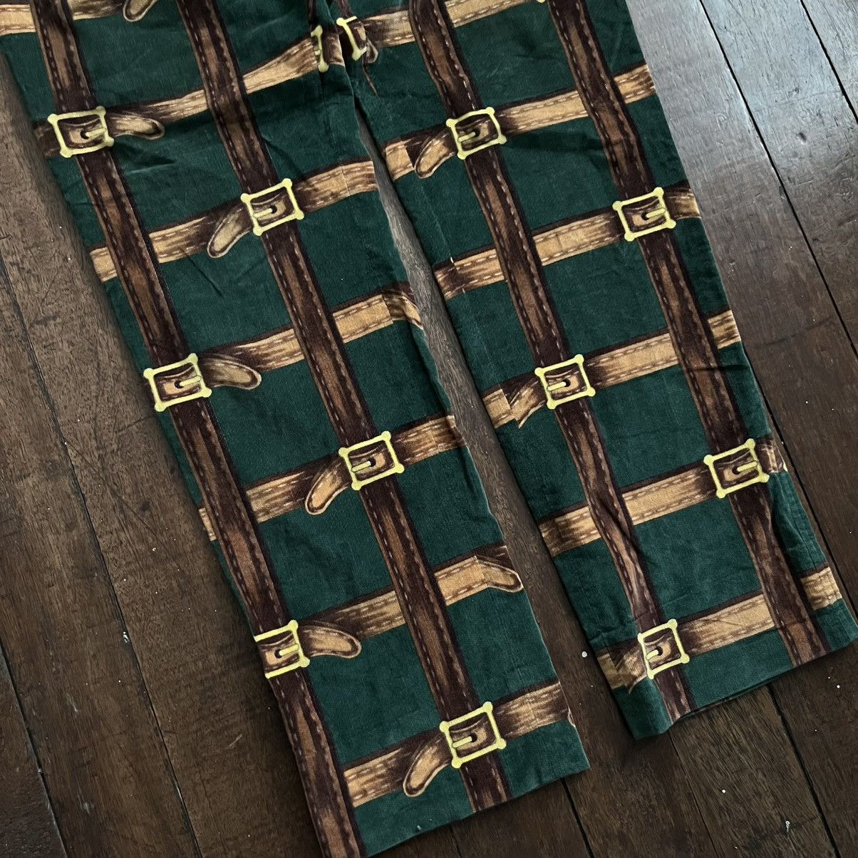 Dolce & Gabbana Dolce and Gabbana Belt Print Pants Size 33" - 3 Thumbnail
