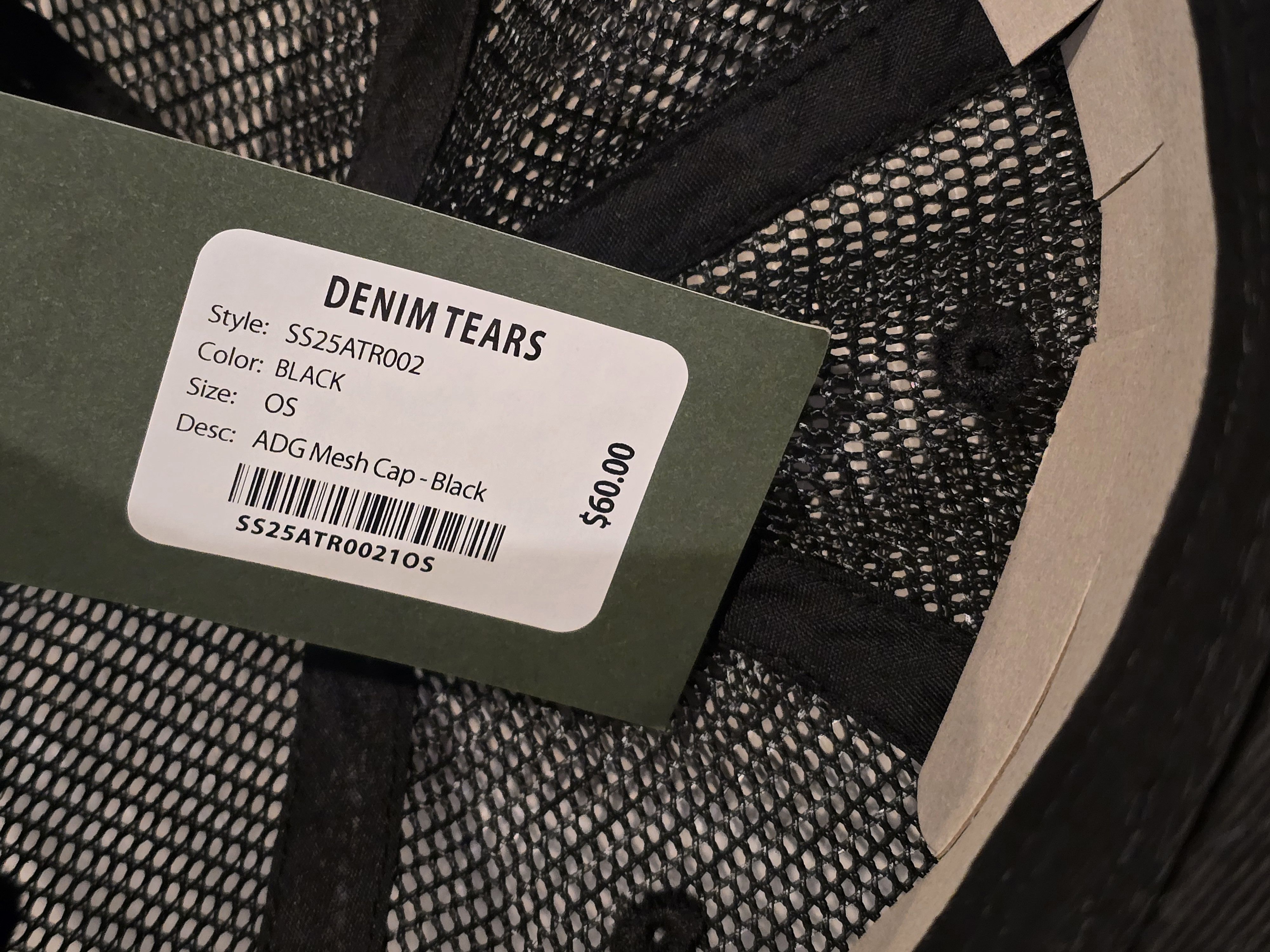 DENIM TEARS Denim Tears ADG Mesh Cap Size ONE SIZE - 3 Thumbnail