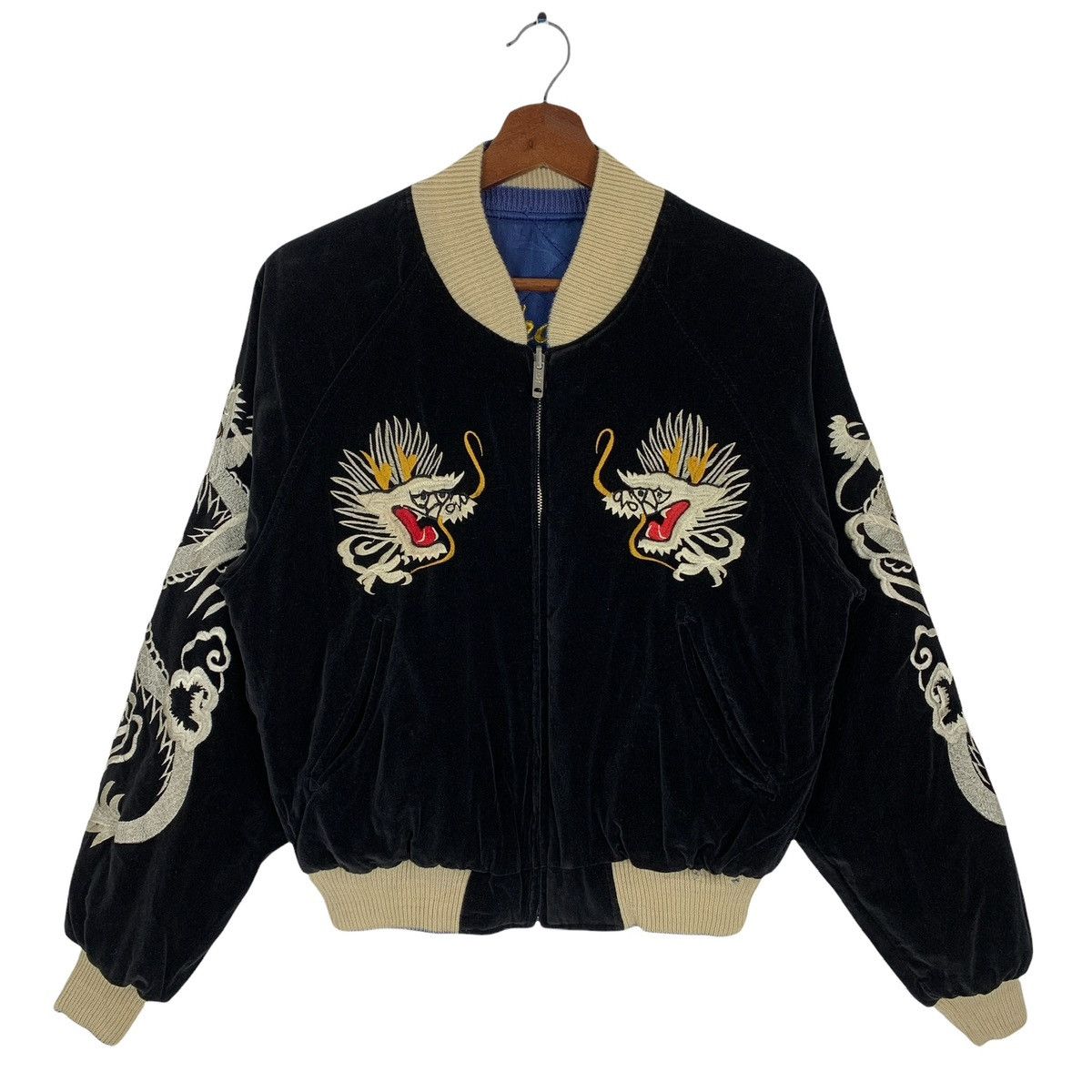 Other Black Velvet Sukajan Jacket Reversible Jacket Size US M / EU 48-50 / 2 - 10 Thumbnail
