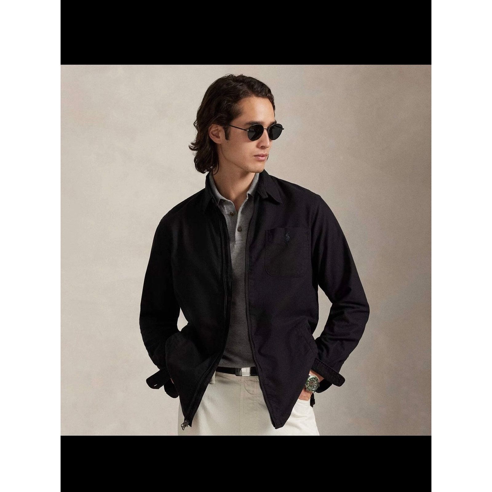 Polo Ralph Lauren Polo Ralph Lauren long-sleeve XL -dyed Oxford over-shirt Size US XL / EU 56 / 4 - 11 Thumbnail