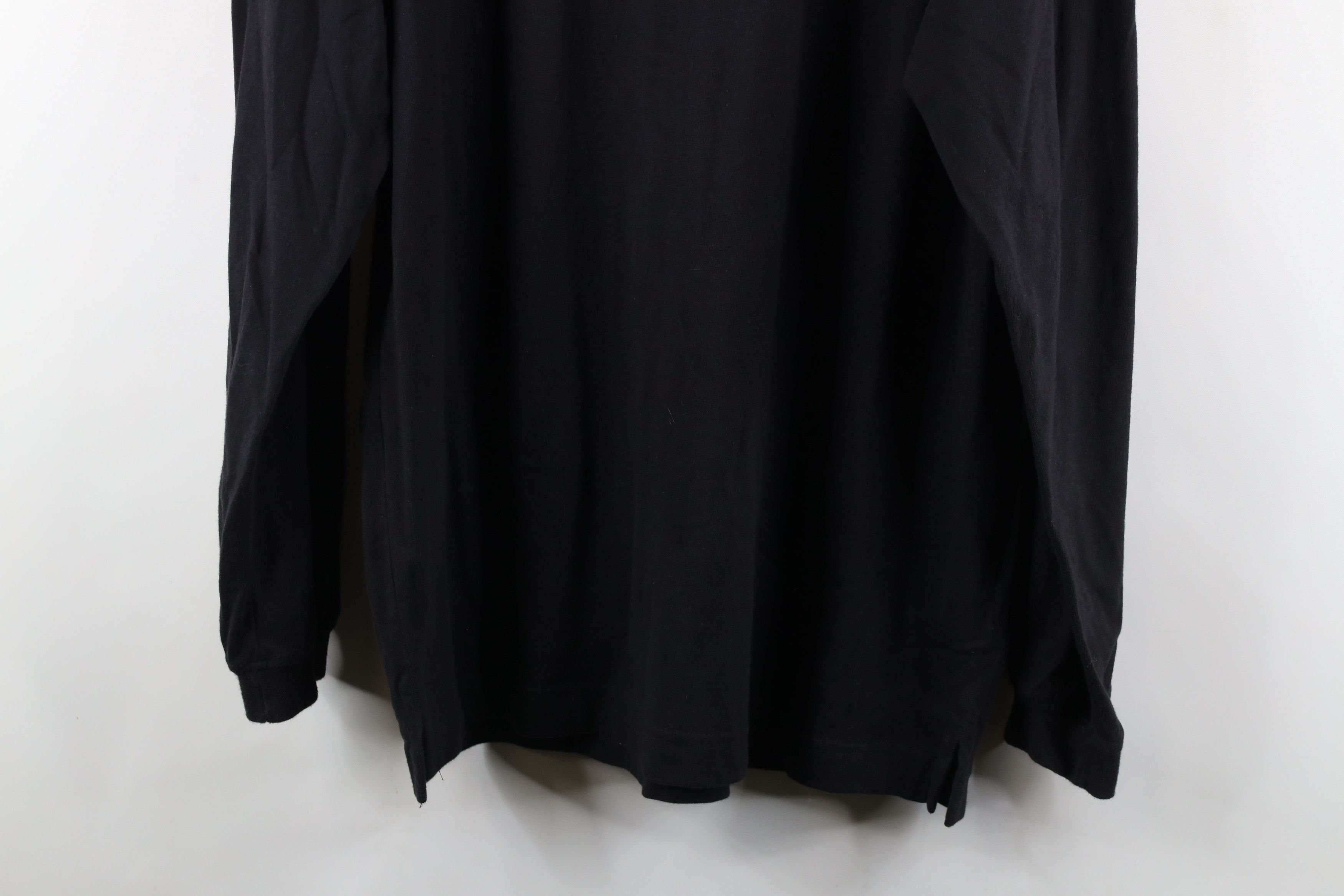 Vintage Vintage 90s Streetwear Long Sleeve Henley T-Shirt Black Size US M / EU 48-50 / 2 - 9 Thumbnail