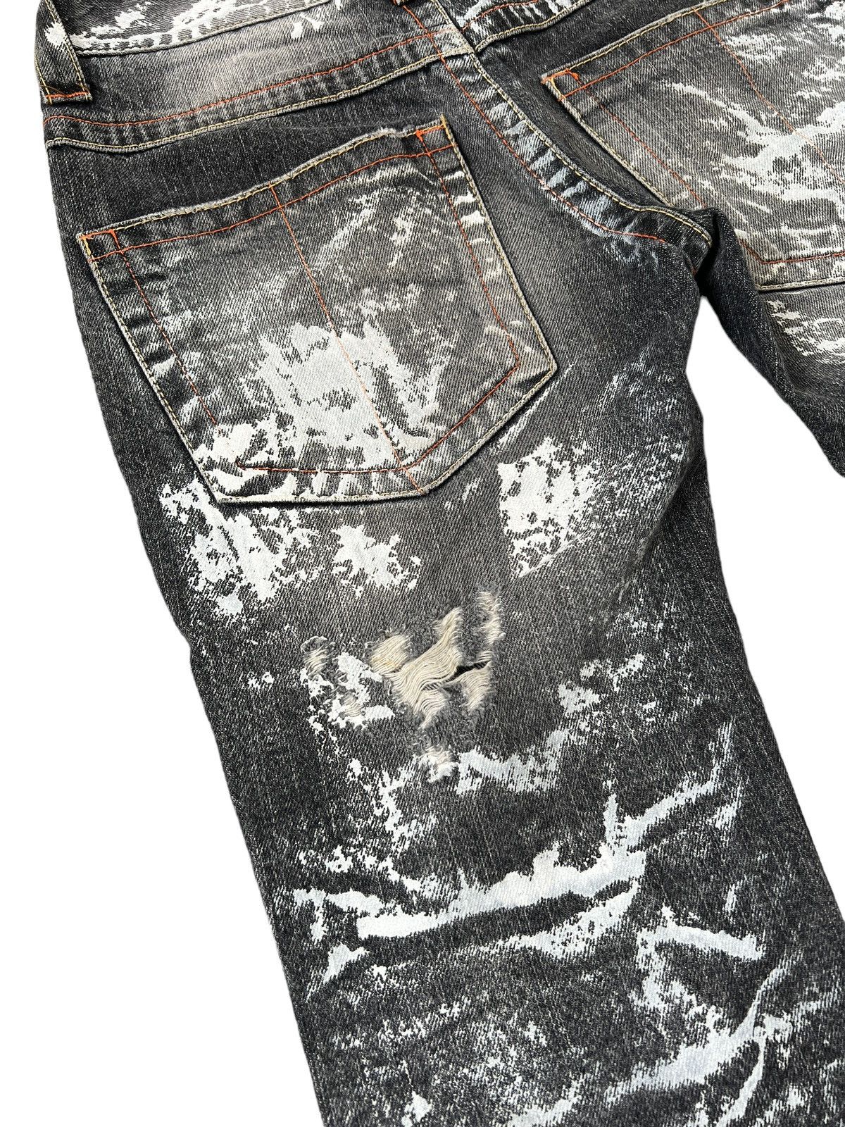 Vanquish Vintage Vanquish 🇯🇵 Distressed Paint Roll Flare Denim Size 30" / US 8 / IT 44 - 10 Thumbnail