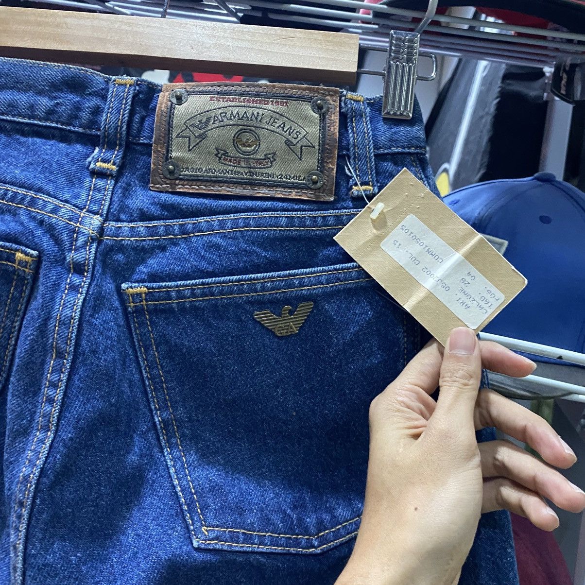 Designer × Giorgio Armani × Vintage Vintage Giorgio Armani denim Jeans NEW OLD STOCK‼️ Size US 28 / EU 44 - 7 Thumbnail