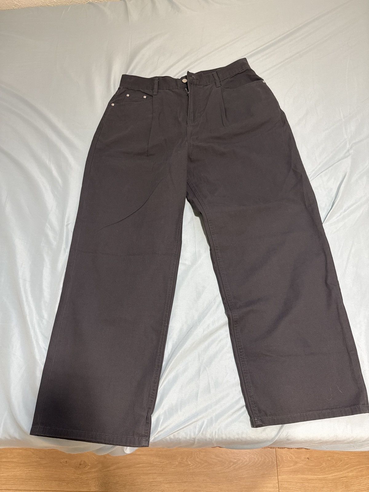 Oak + Fort TWILL WIDE LEG PANT Size US 34 / EU 50 - 1 Thumbnail