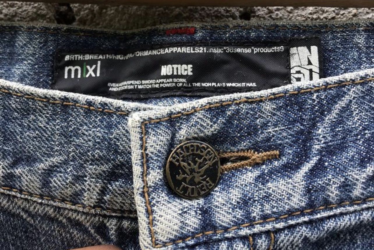 Japanese Brand × Number (N)ine × Takahiromiyashita The Soloist. 🔥SUMMER SALE💥NUMBER (N)INE HYBRID SAGGY BAGGY RAPPER BIG Size US 34 / EU 50 - 5 Thumbnail