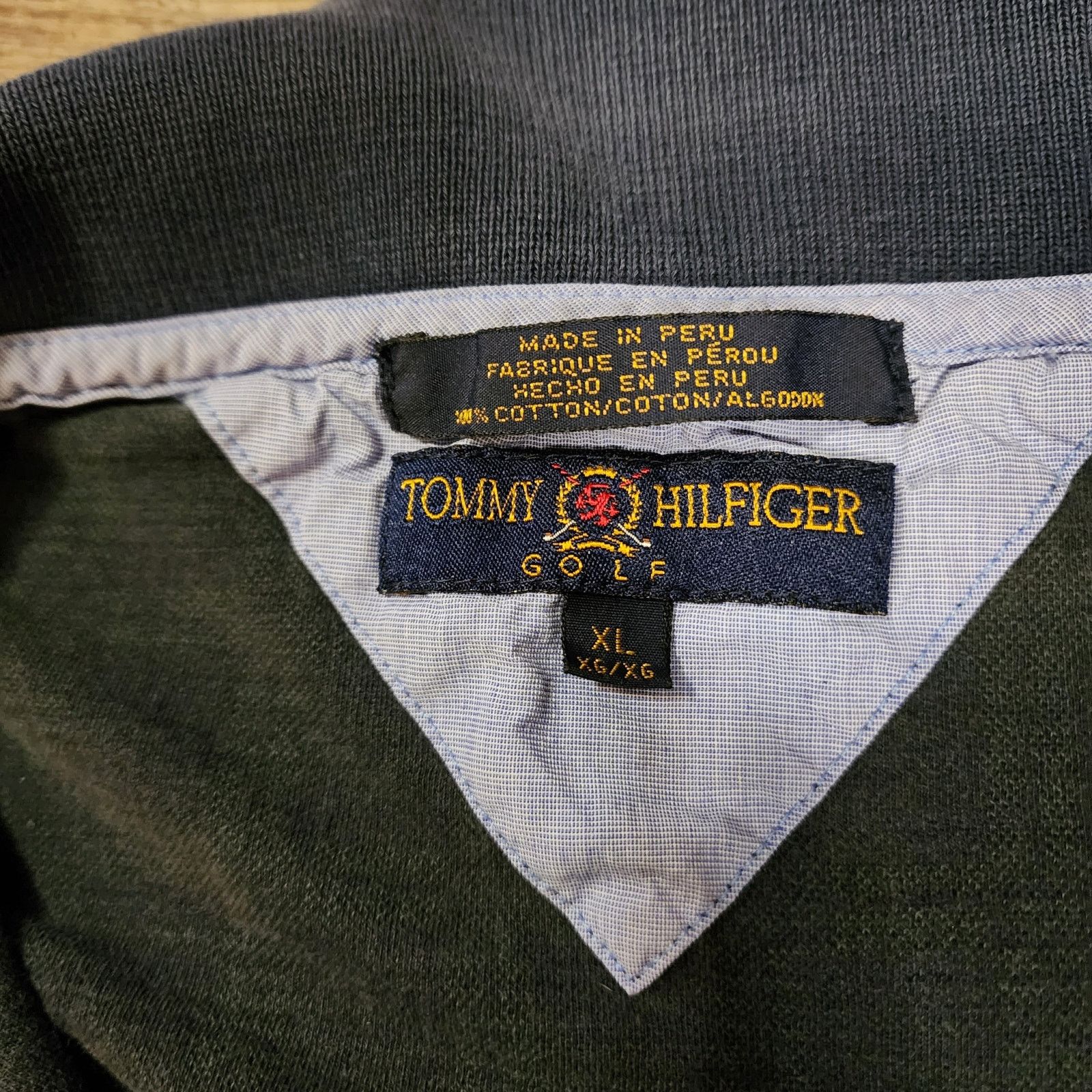 Tommy Hilfiger Vintage Tommy Hilfiger Long Sleeve Polo Plaid 90s 2462 Size US XL / EU 56 / 4 - 5 Thumbnail