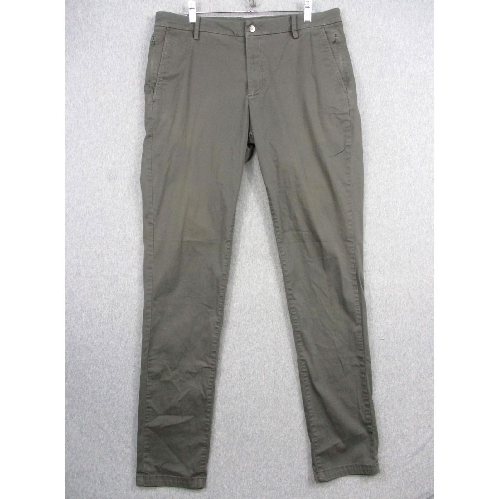 Vintage Birddogs Pants Mens 36 Green 36x36 Stretch Chino Lined Zip Pockets Boomstick Size US 36 / EU 52 - 2 Thumbnail