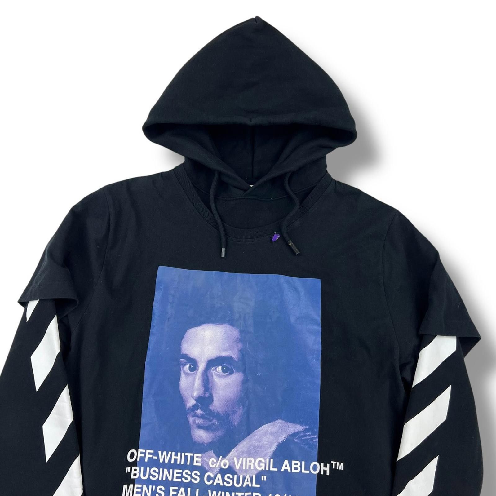 Off-White Off-White Bernini Double Layered Hoodie Size US S / EU 44-46 / 1 - 1 Thumbnail