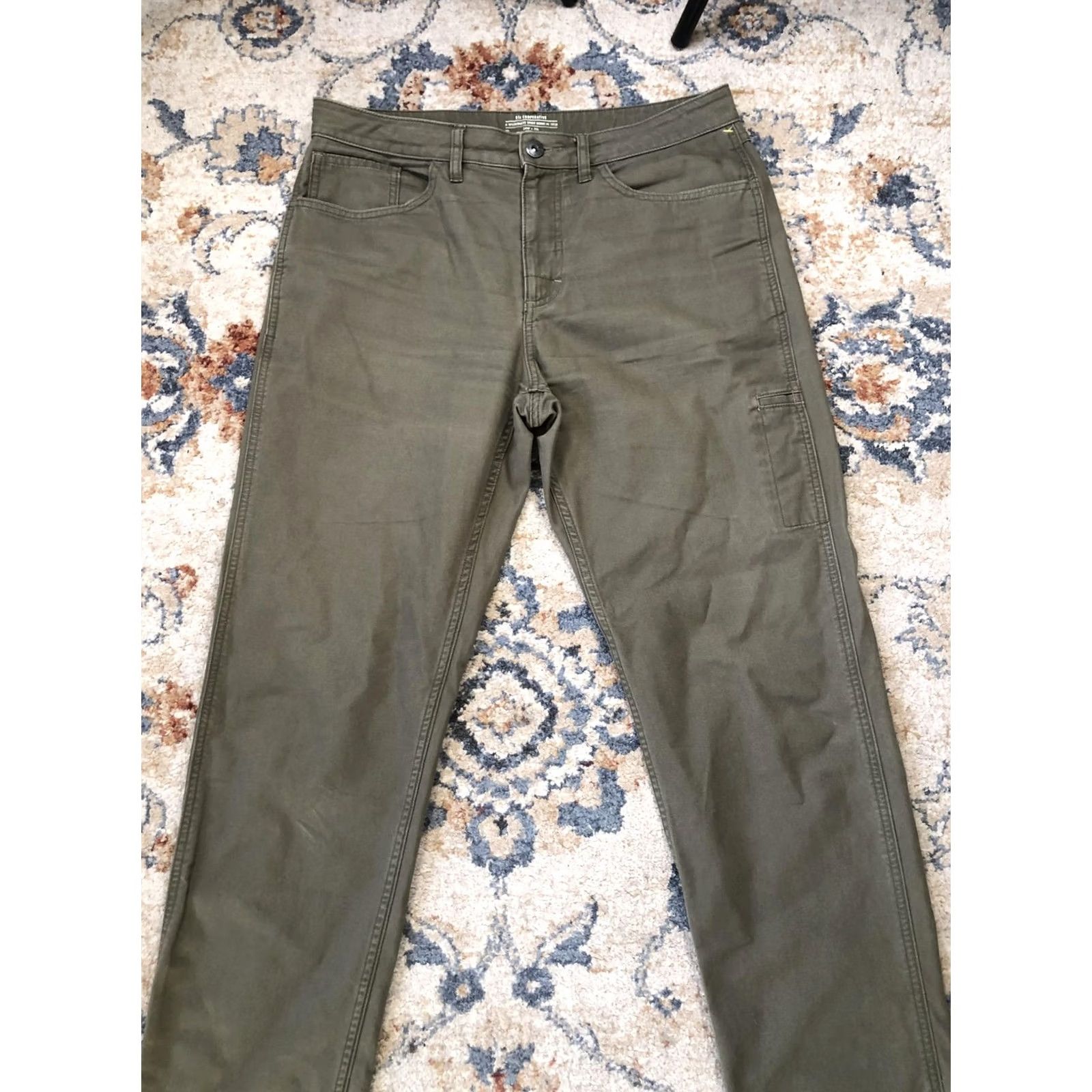 Vintage REI Co-op Pants Mens 34x30 Green Utility Work Straight Leg Outdoor Casual Hiking Size US 34 / EU 50 - 3 Thumbnail