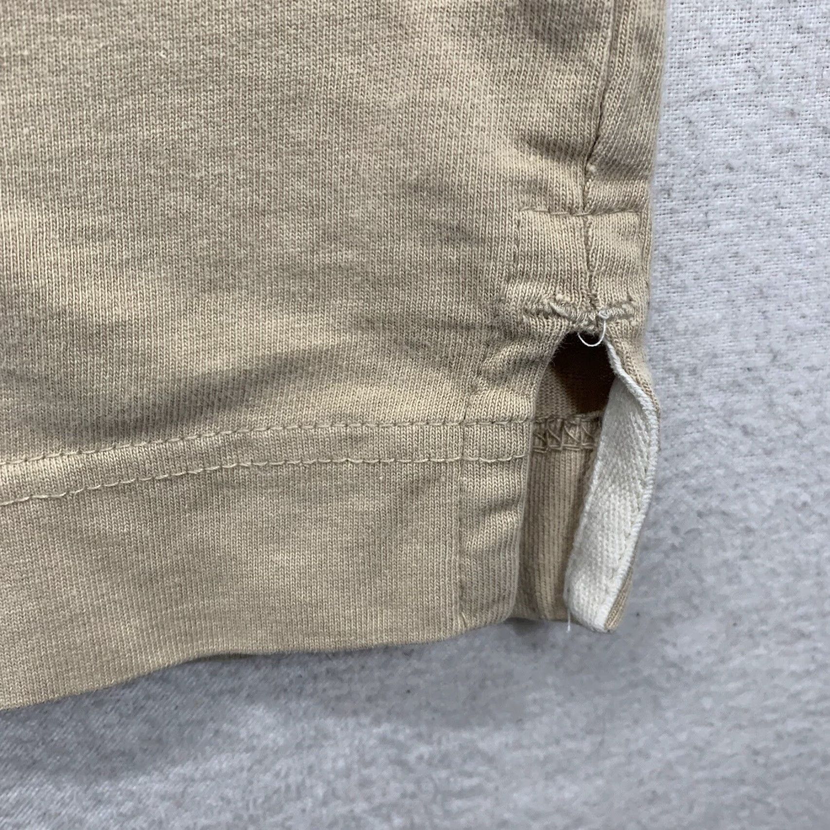 Vintage EXXON Mobil Polo Shirt Uniform Men XL Beige Short Sleeve Gas Station Oil Industry Size US XL / EU 56 / 4 - 3 Thumbnail