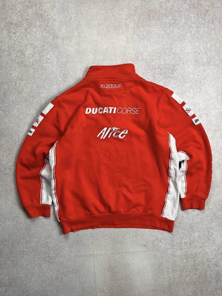 Ducati Vintage Ducati Corse Racing F-1 Quarter Zip Sweatshirt Y2K Size US XL / EU 56 / 4 - 4 Thumbnail