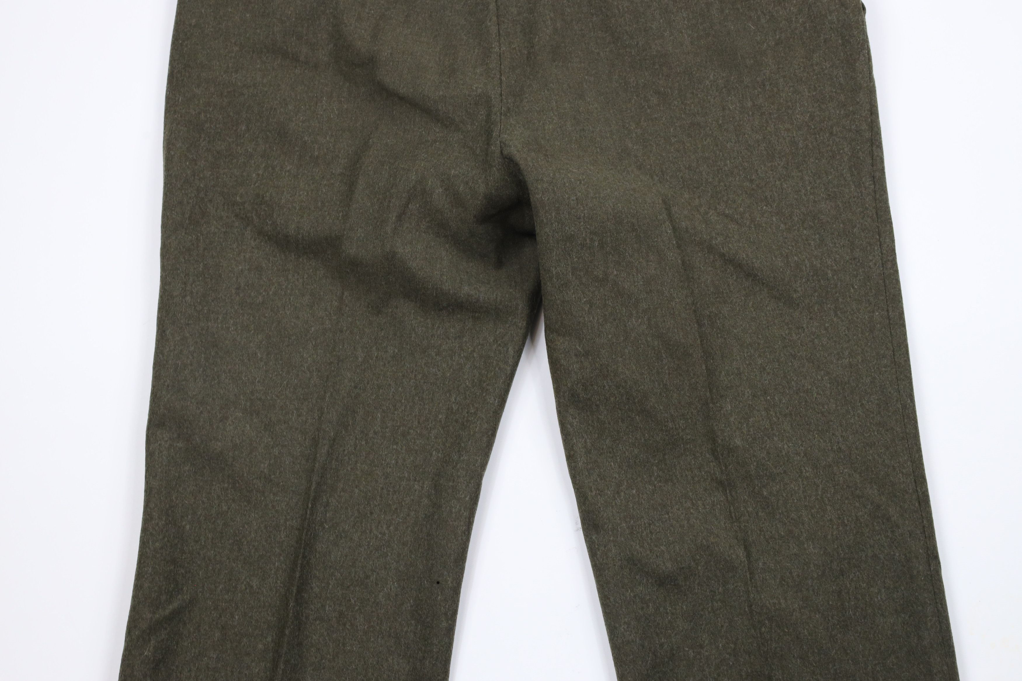 Vintage Vintage 70s Streetwear Wool Wide Leg Chino Pants Green Size US 42 / EU 58 - 12 Thumbnail