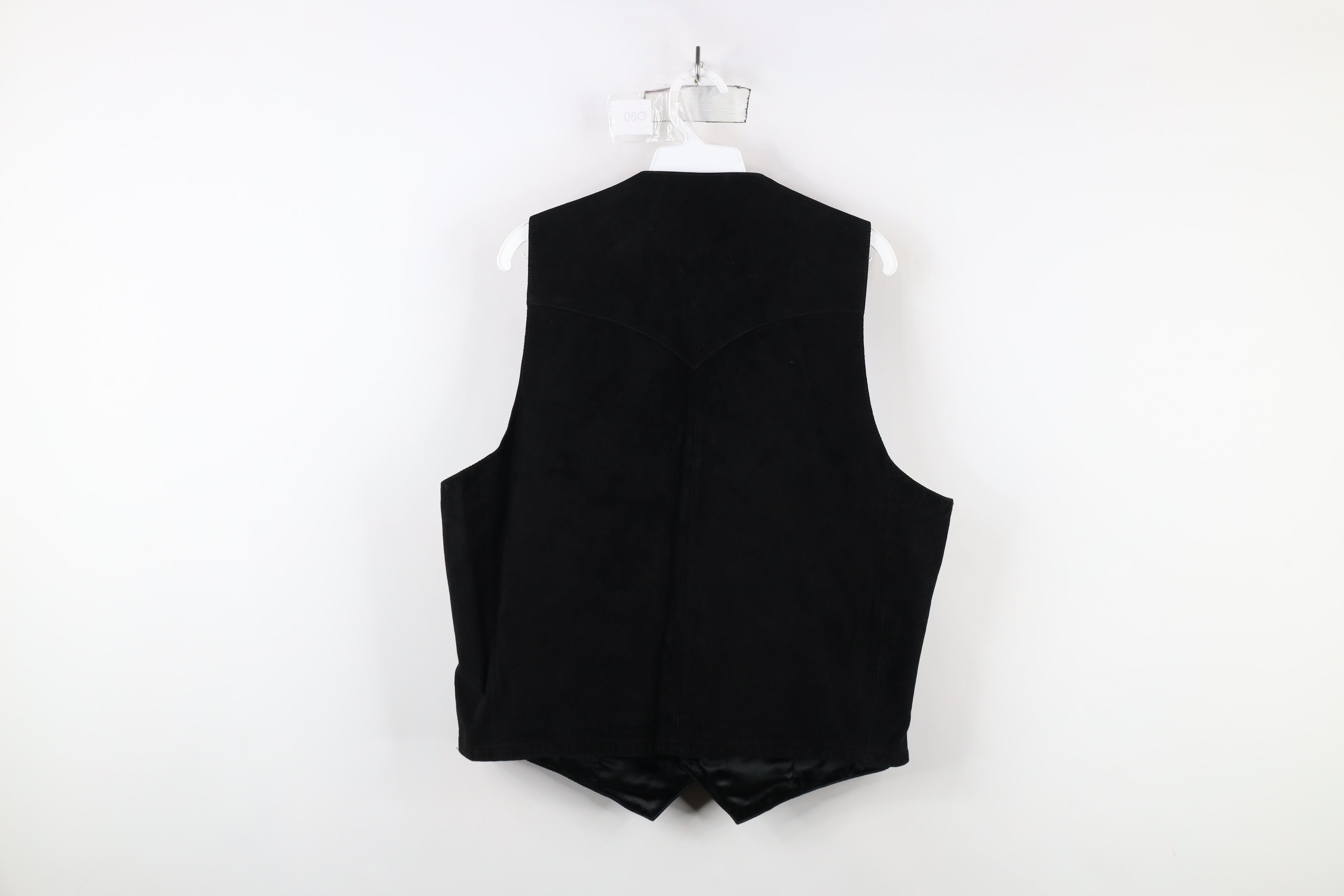 Vintage Vintage 90s Scully Suede Leather Western Vest Jacket Black Size US L / EU 52-54 / 3 - 13 Thumbnail