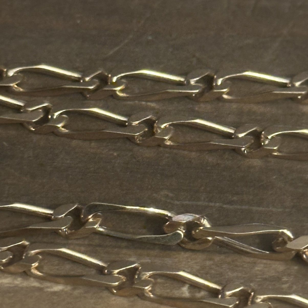 Vintage Vintage thick gold tone figaro chain necklace Size ONE SIZE - 2 Thumbnail