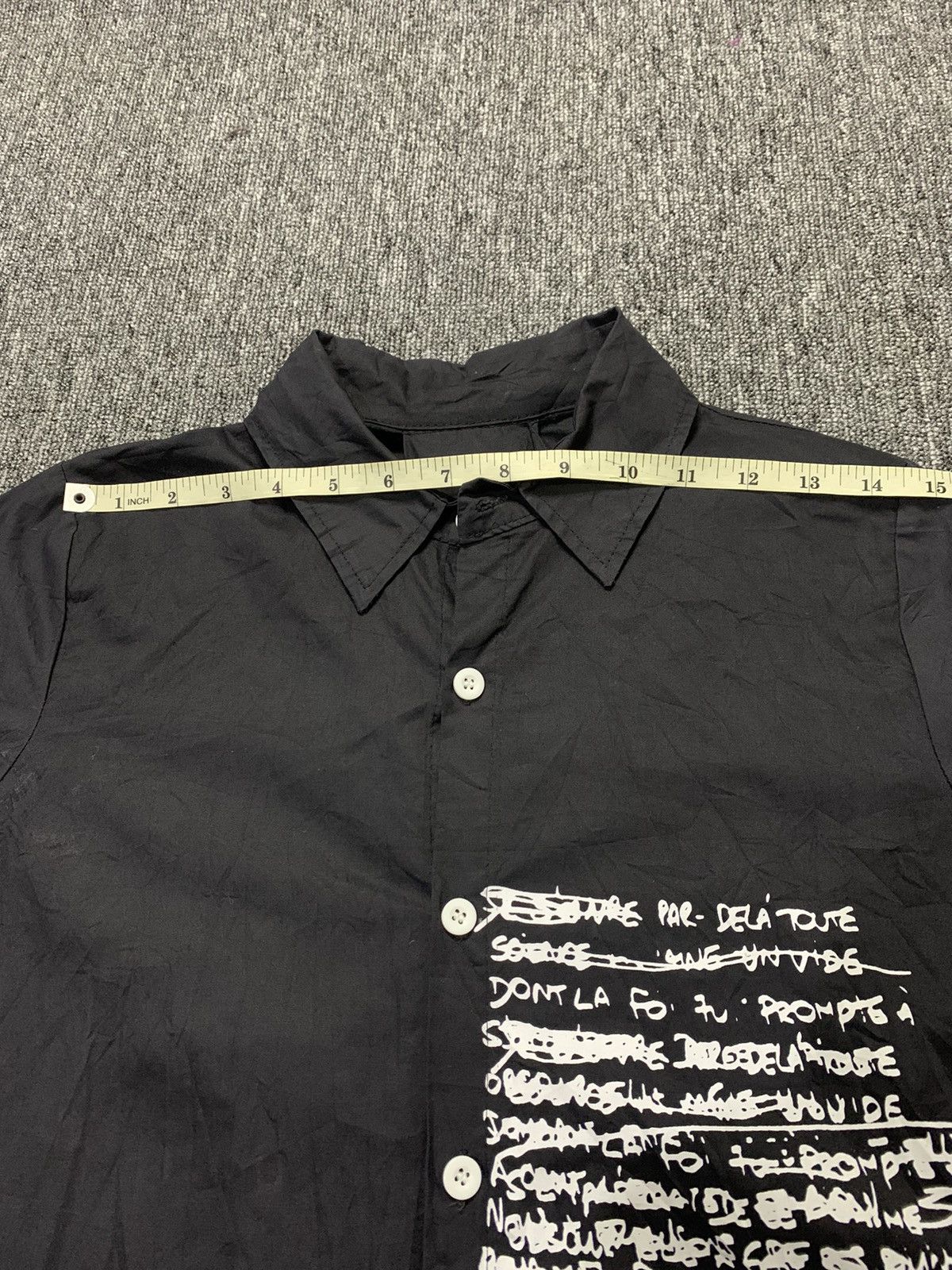 14th Addiction Chou Chou Japanese Poem Black Shirt IsseyStyle Size US M / EU 48-50 / 2 - 8 Thumbnail