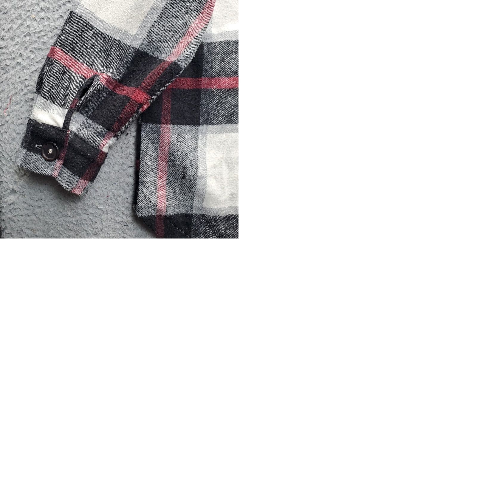 Vintage ZENANA Flannel Shacket Womens Large Multi Plaid Long Sleeve Collared Button Front Size L / US 10 / IT 46 - 9 Thumbnail