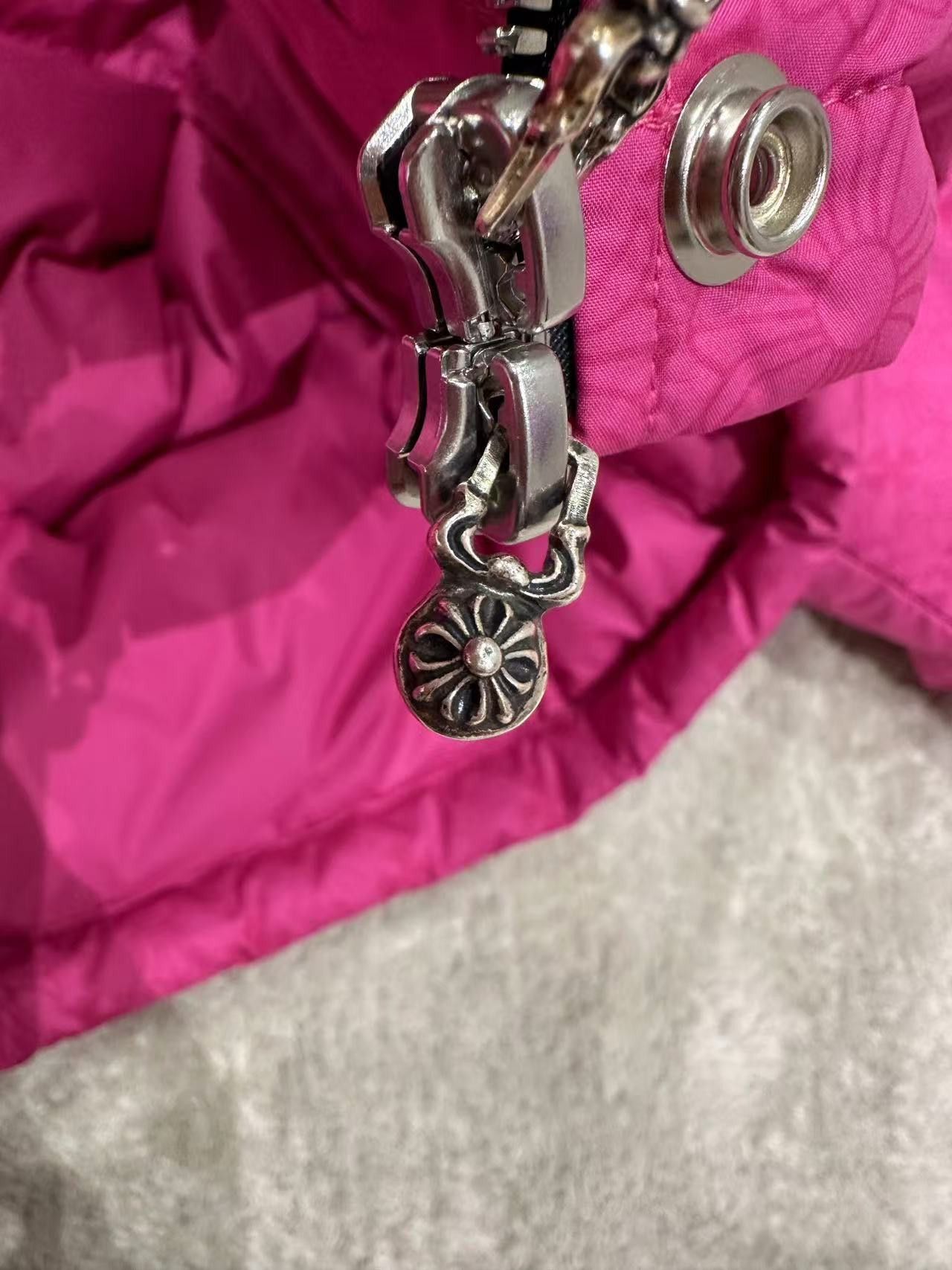 Chrome Hearts Chrome Hearts Women Pink Monogram Cropped Puffer Down Jacket Size M / US 6-8 / IT 42-44 - 8 Thumbnail