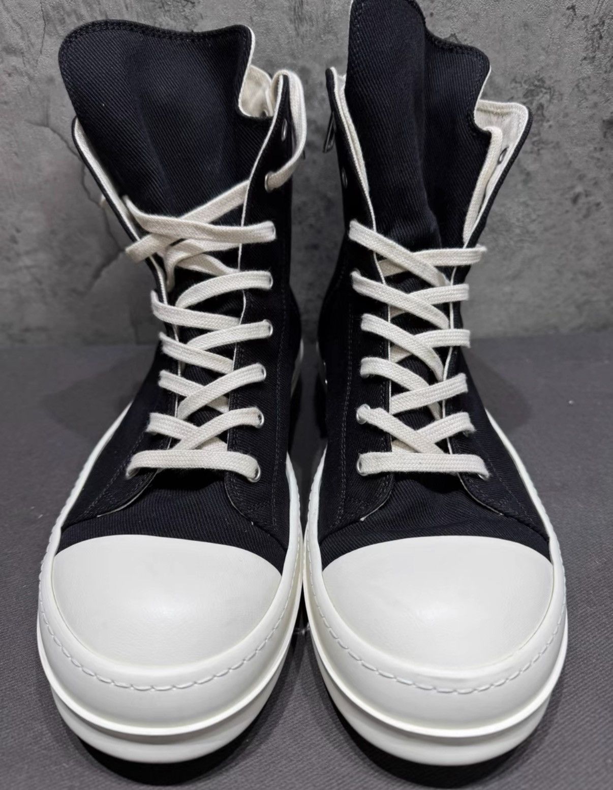 Rick Owens Rick Owens DRKSHDW 23SS Eyelet Ring High Top Sneakers K37 Size US 8.5 / EU 41-42 - 5 Thumbnail