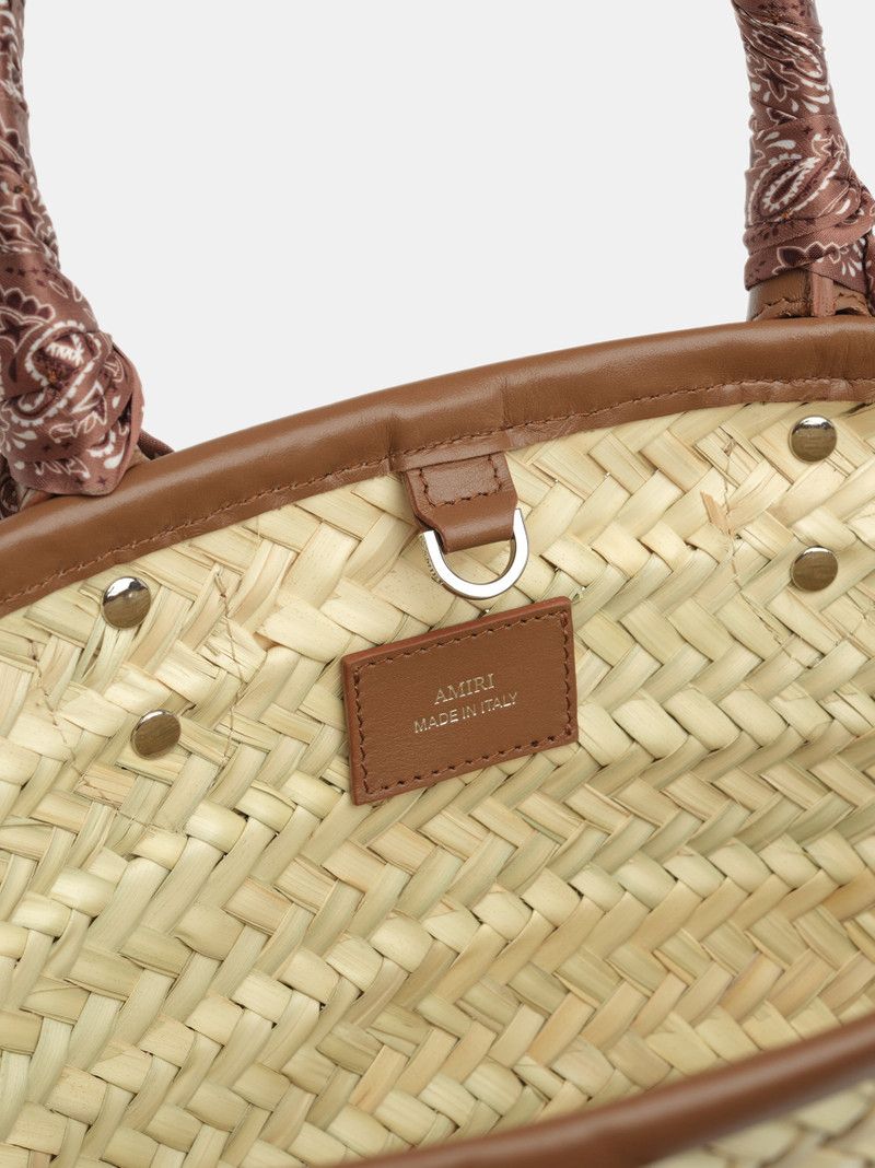 Amiri o1s1wg110426 Size: OS / MA Raffia Macro Tote Bag in Beige Size ONE SIZE - 5 Thumbnail