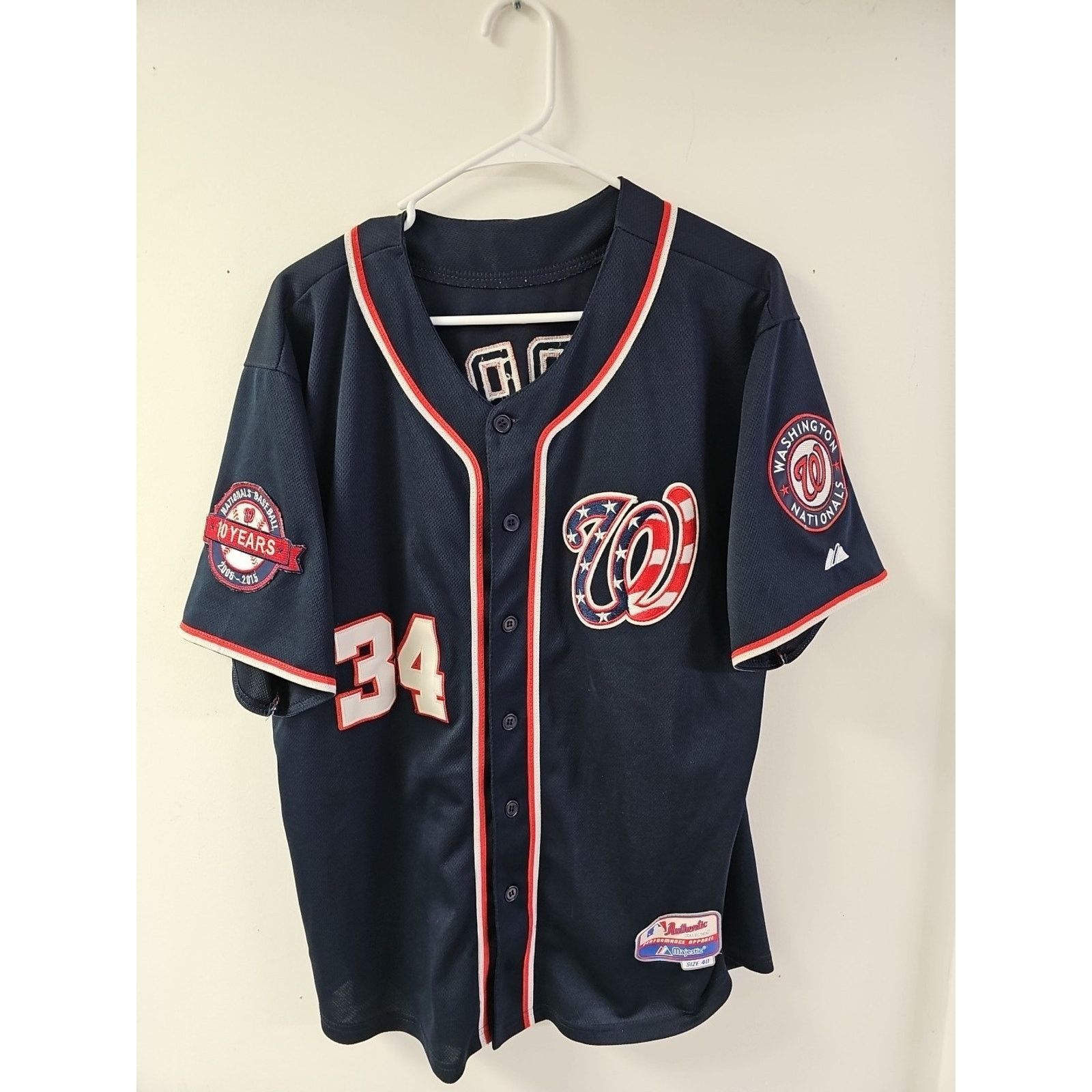 Bryce Harper オーセンティック ユニフォーム ナショナルズ majestic