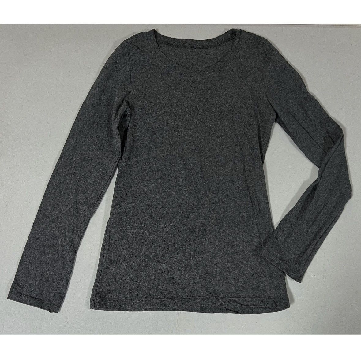 Japanese Brand Gray Marled Crewneck Long Sleeve T-Shirt Top Tee Size S 🩶 Size S / US 4 / IT 40 - 2 Thumbnail