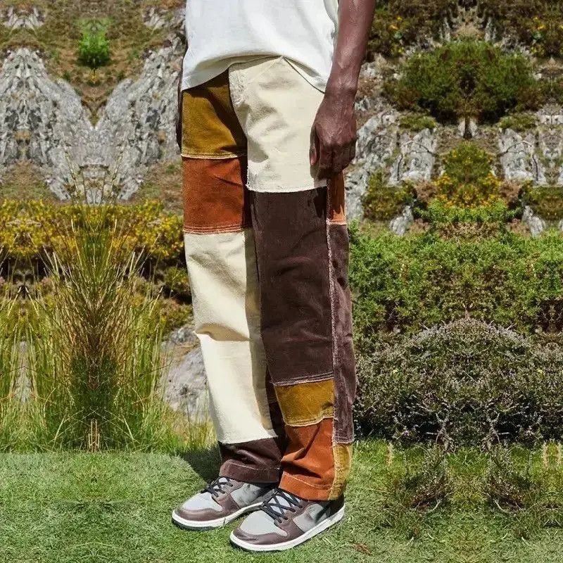 Japanese Brand Patchwork streetwear vintage hole jeans pants y2k Size US 32 / EU 48 - 5 Thumbnail