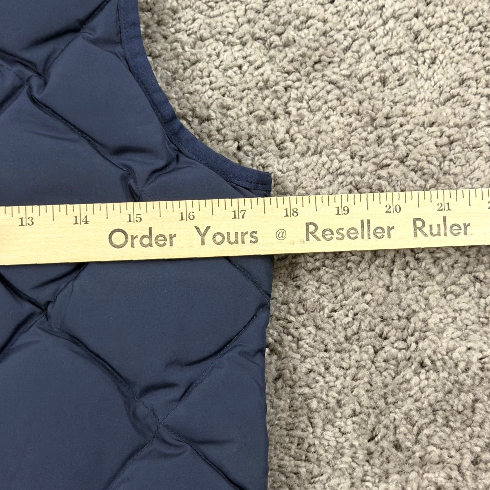 J.Crew VINTAGE J.CREW Vest Womens XS Blue Down Puffer Full Zip Quilted Pockets Lined 49194 Size XS / US 0-2 / IT 36-38 - 6 Thumbnail