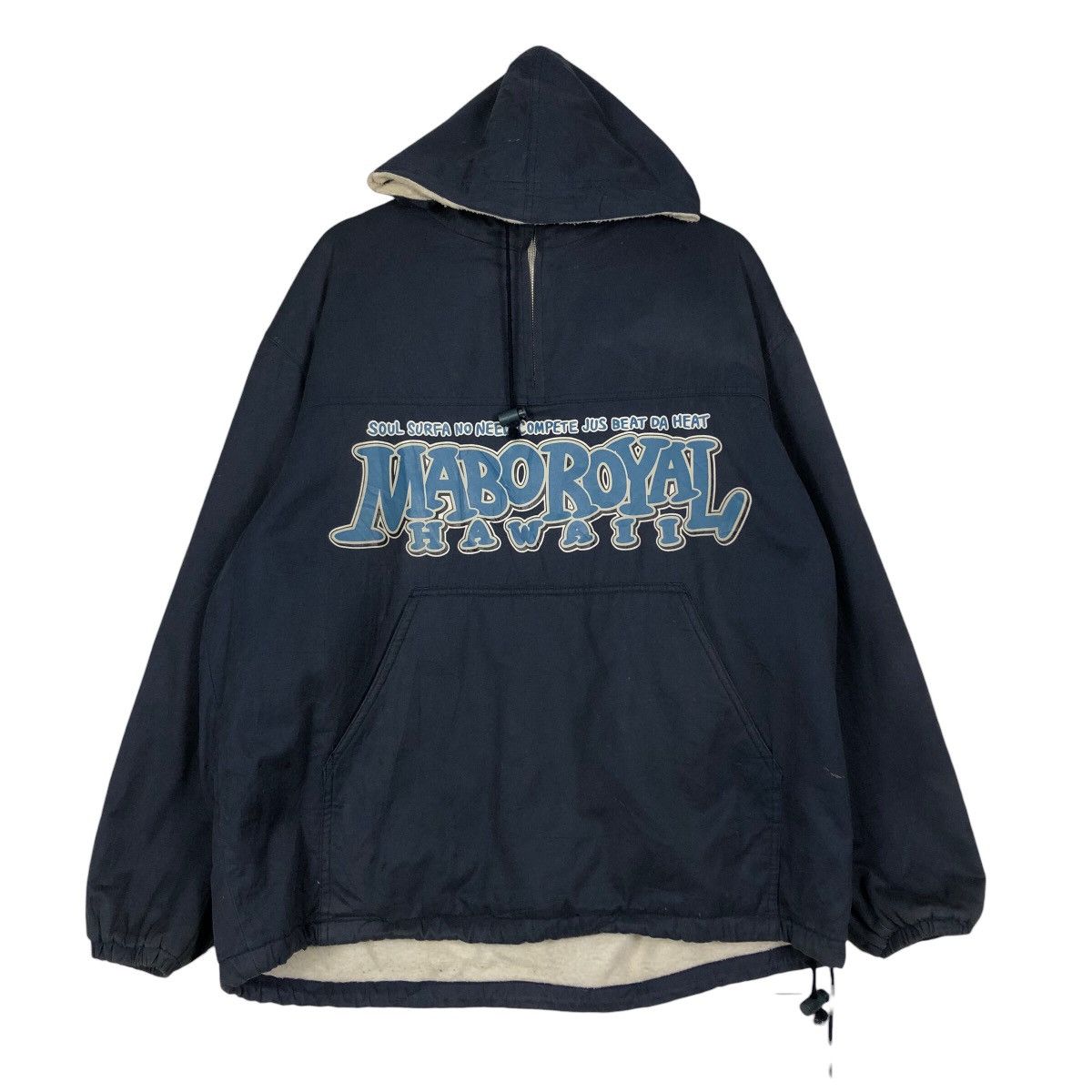 Vintage Anorak Jacket Half Zipper Mabo Royal Hawaii BigLogo