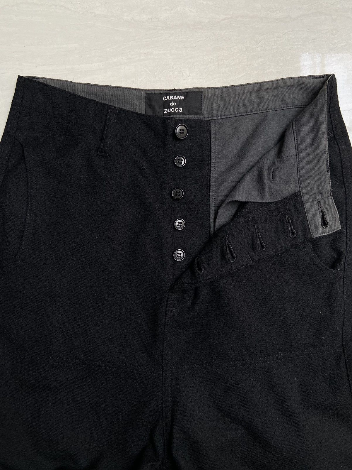 CABANE de ZUCCa × Issey Miyake × Zucca CABANE De ZUCCA Black Pants Size US 29 - 3 Thumbnail