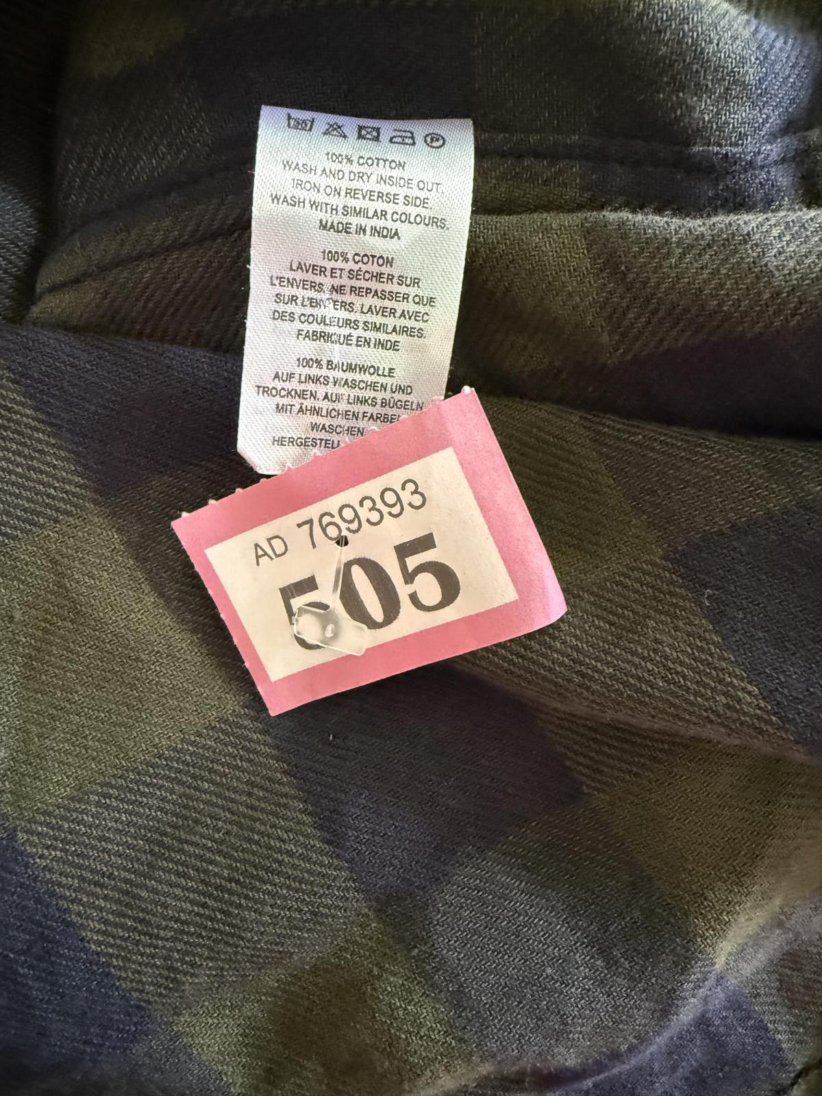 Designer Men's Casual Check Shirt - Blue and Green Size US S / EU 44-46 / 1 - 2 Thumbnail