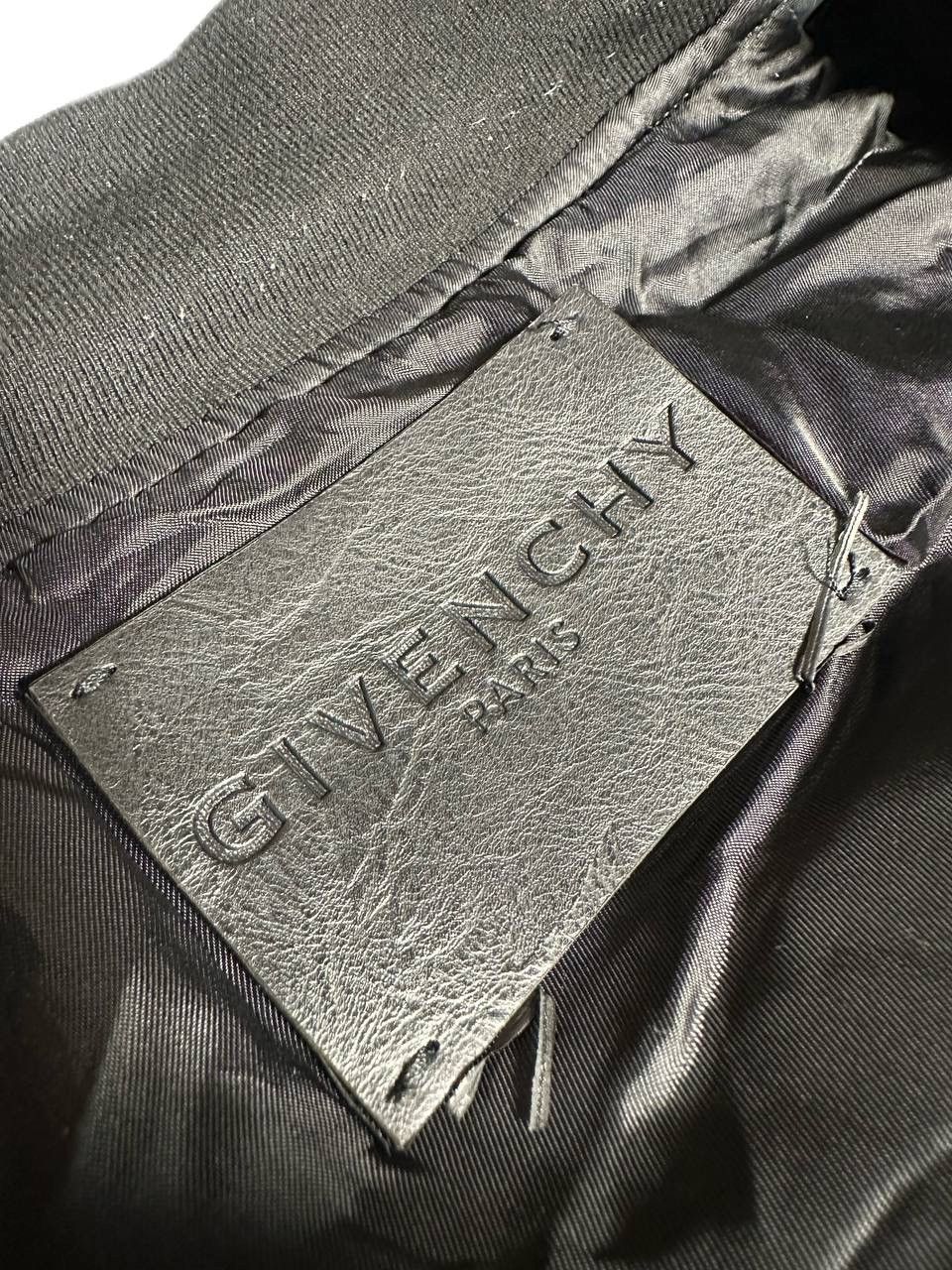Givenchy Givenchy Black Patch Wet Effect Bomber Jacket Mens XL Size US XL / EU 56 / 4 - 8 Thumbnail