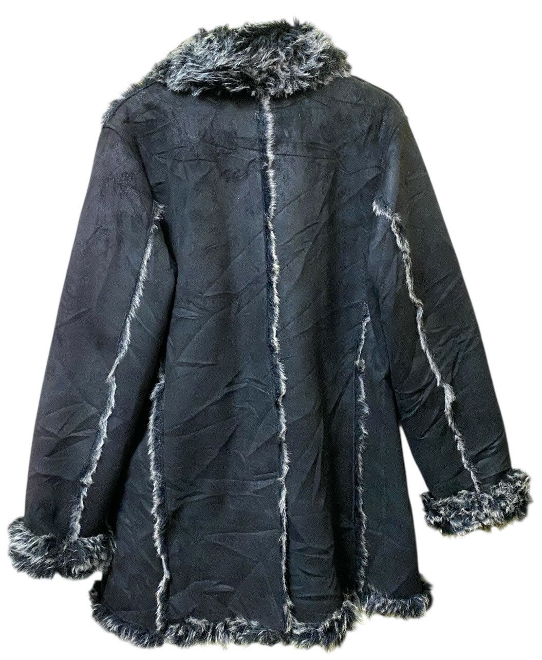 semanticdesign Semanticdesign Faux Fur Long Coat Size L / US 10 / IT 46 - 2 Thumbnail