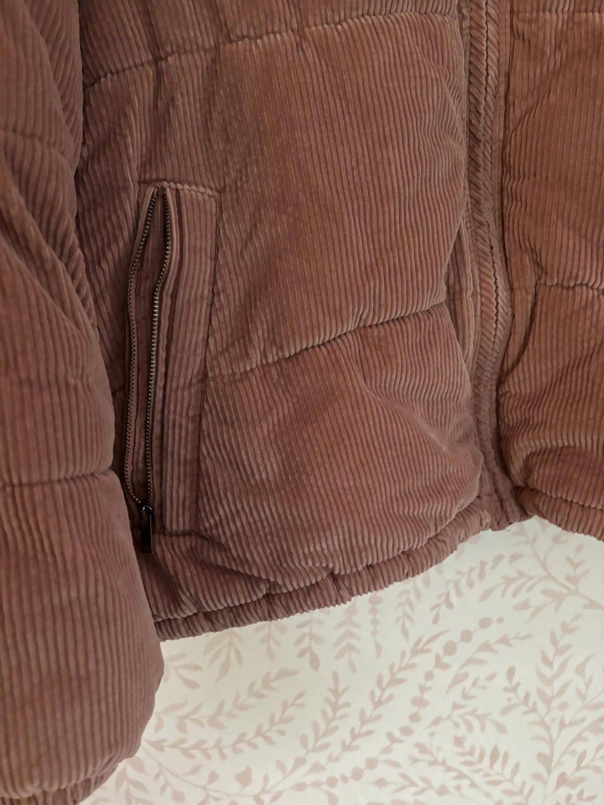 American Eagle Outfitters Dusty Rose American Eagle Corduroy Puffer Jacket M Size M / US 6-8 / IT 42-44 - 4 Thumbnail