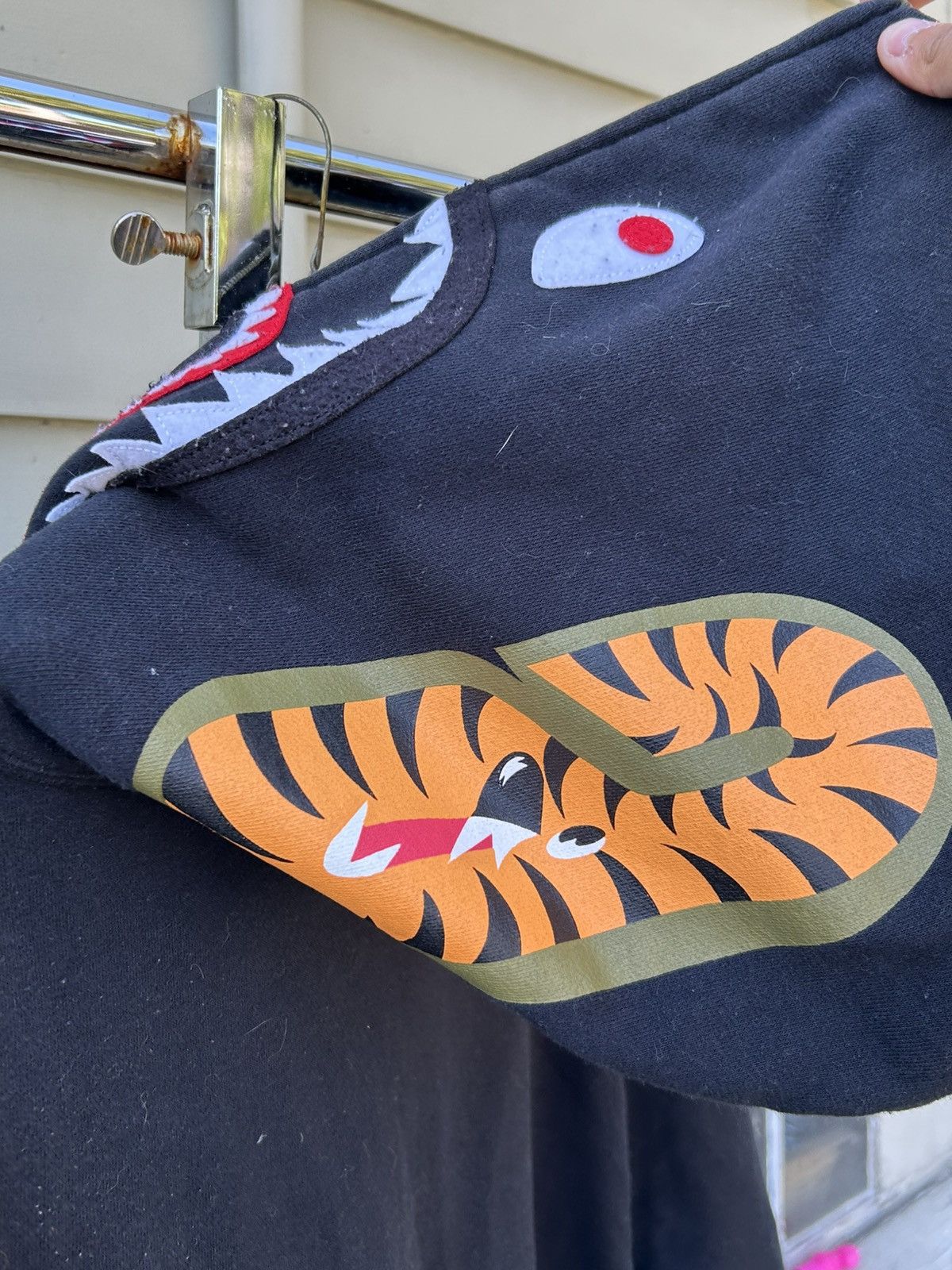 Bape Bape shark hoodje half camo Size US XXL / EU 58 / 5 - 8 Thumbnail