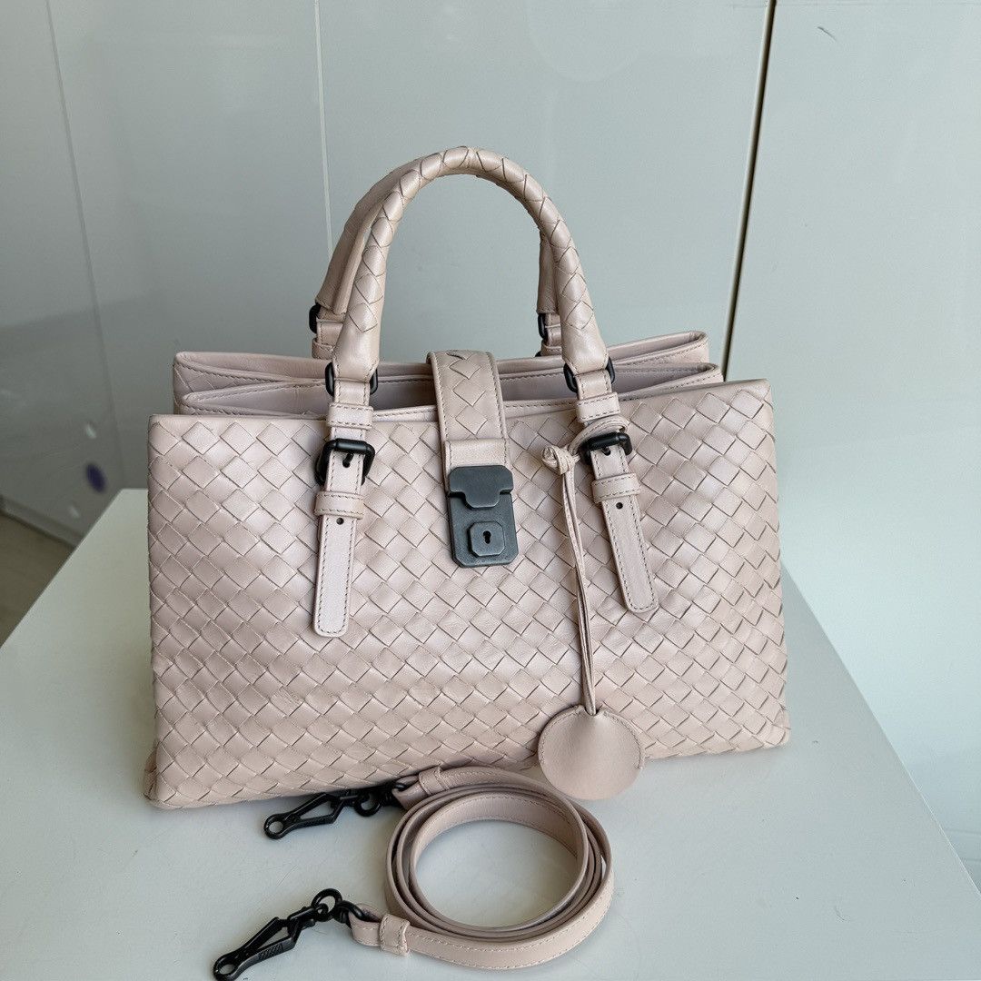Bottega Veneta Bottega Veneta Intrecciato Nappa Small Roma Leather Tote Size ONE SIZE - 2 Thumbnail