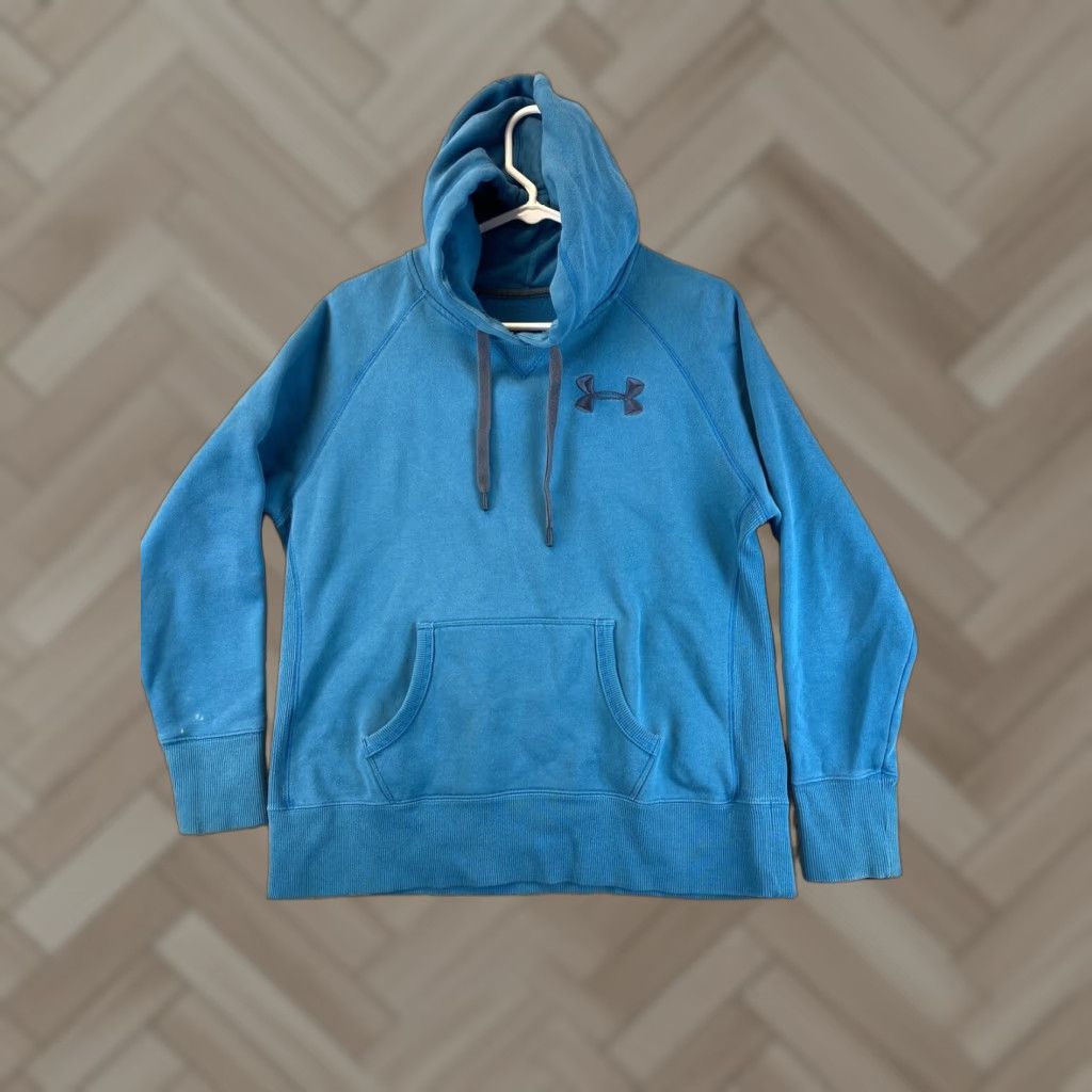 Under Armour Under Armour Hoodie Shirt Mens M Blue Pullover Hooded Sweatshirt 60-8 Size US M / EU 48-50 / 2 - 1 Thumbnail