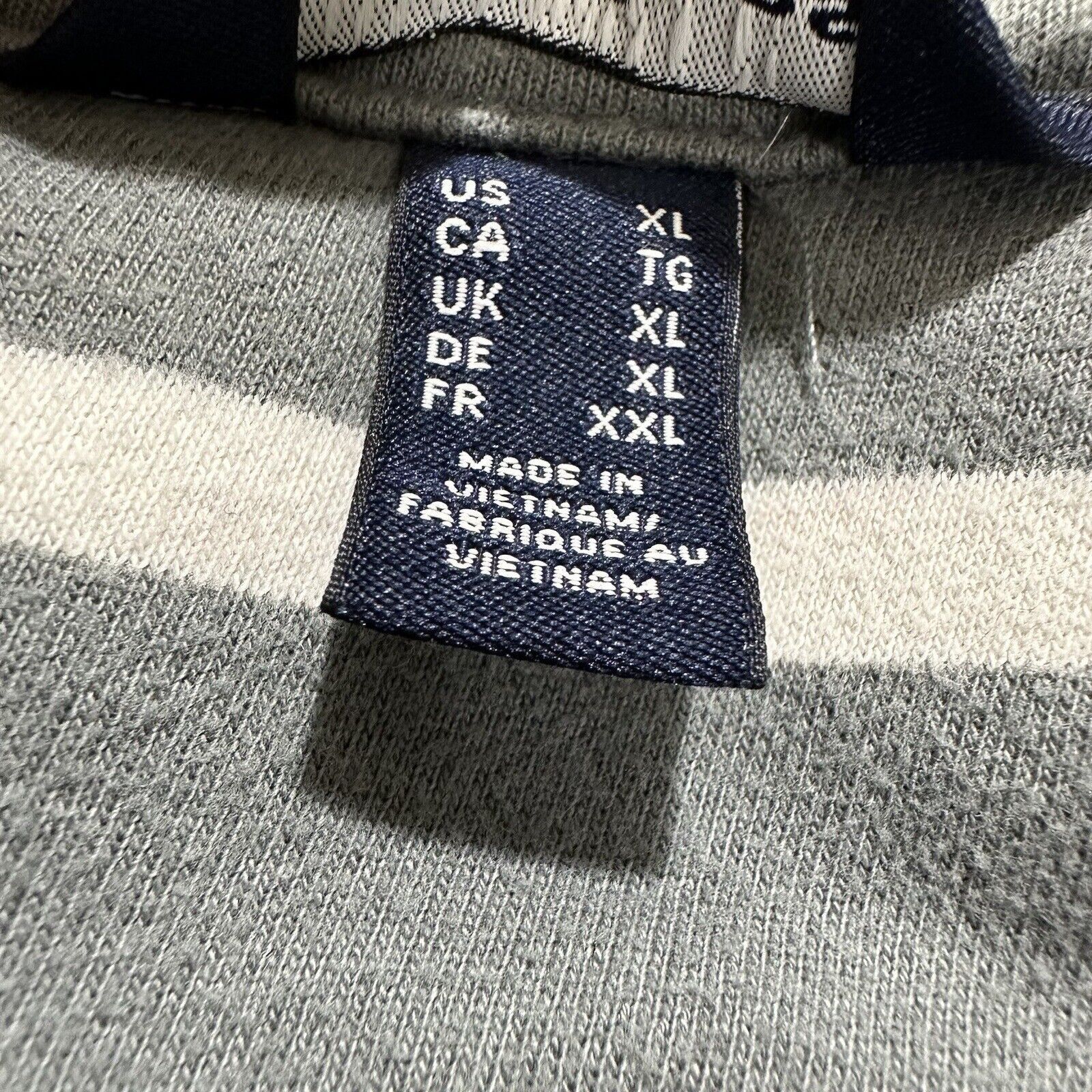 Lands' End The Outfitters Lands' End XL Sweater Gray Striped Pullover Size US XL / EU 56 / 4 - 4 Thumbnail