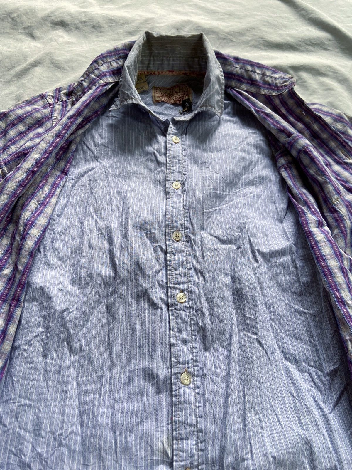 Beauty Beast SCOTCH & SODA DOUBLE LAYER BUTTON UP SHIRT Size US M / EU 48-50 / 2 - 6 Thumbnail