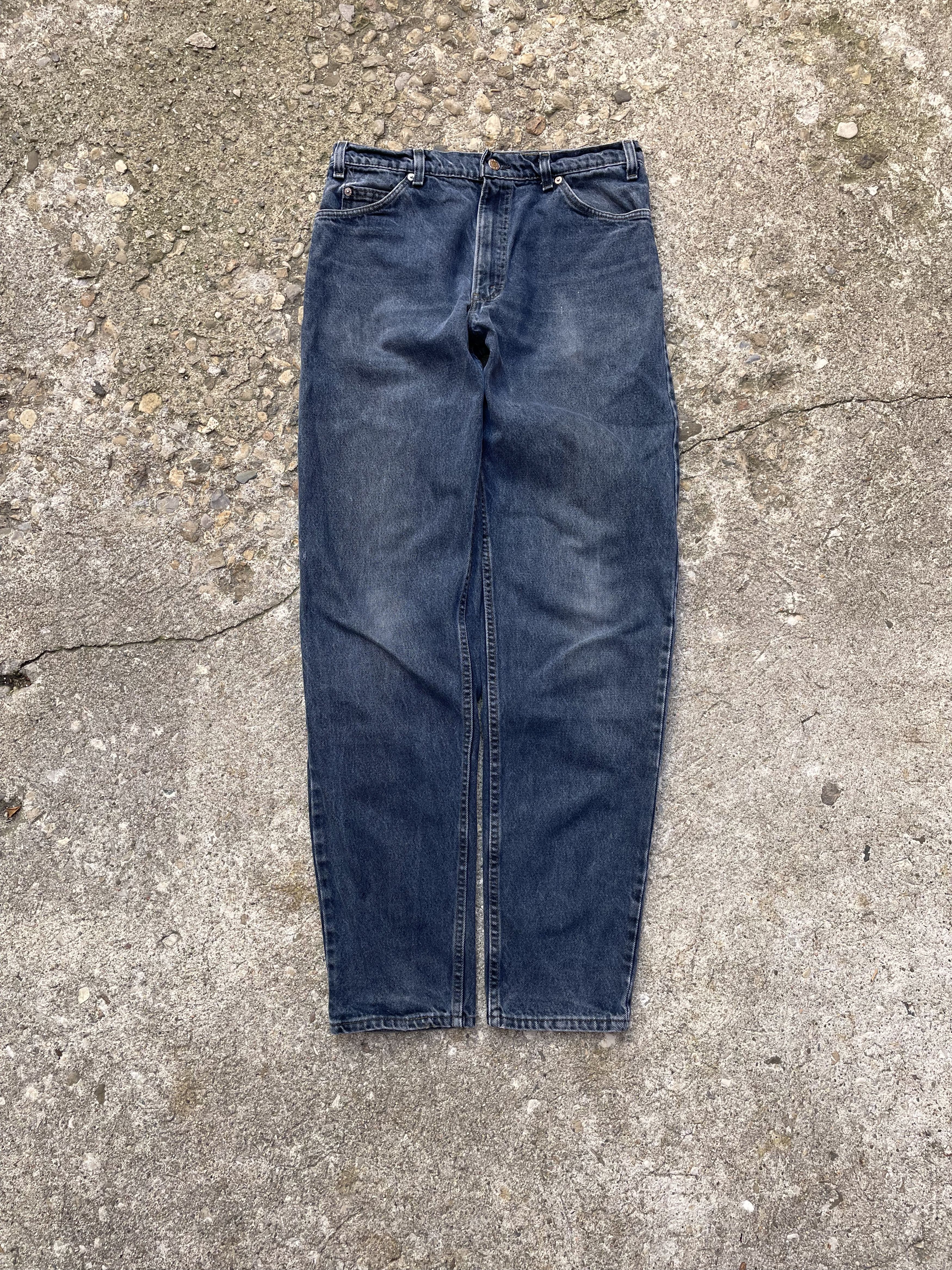Levi's × Vintage VTG 1990 Levi's 550 Dark Wash Denim Jeans Size US 33 - 1 Thumbnail